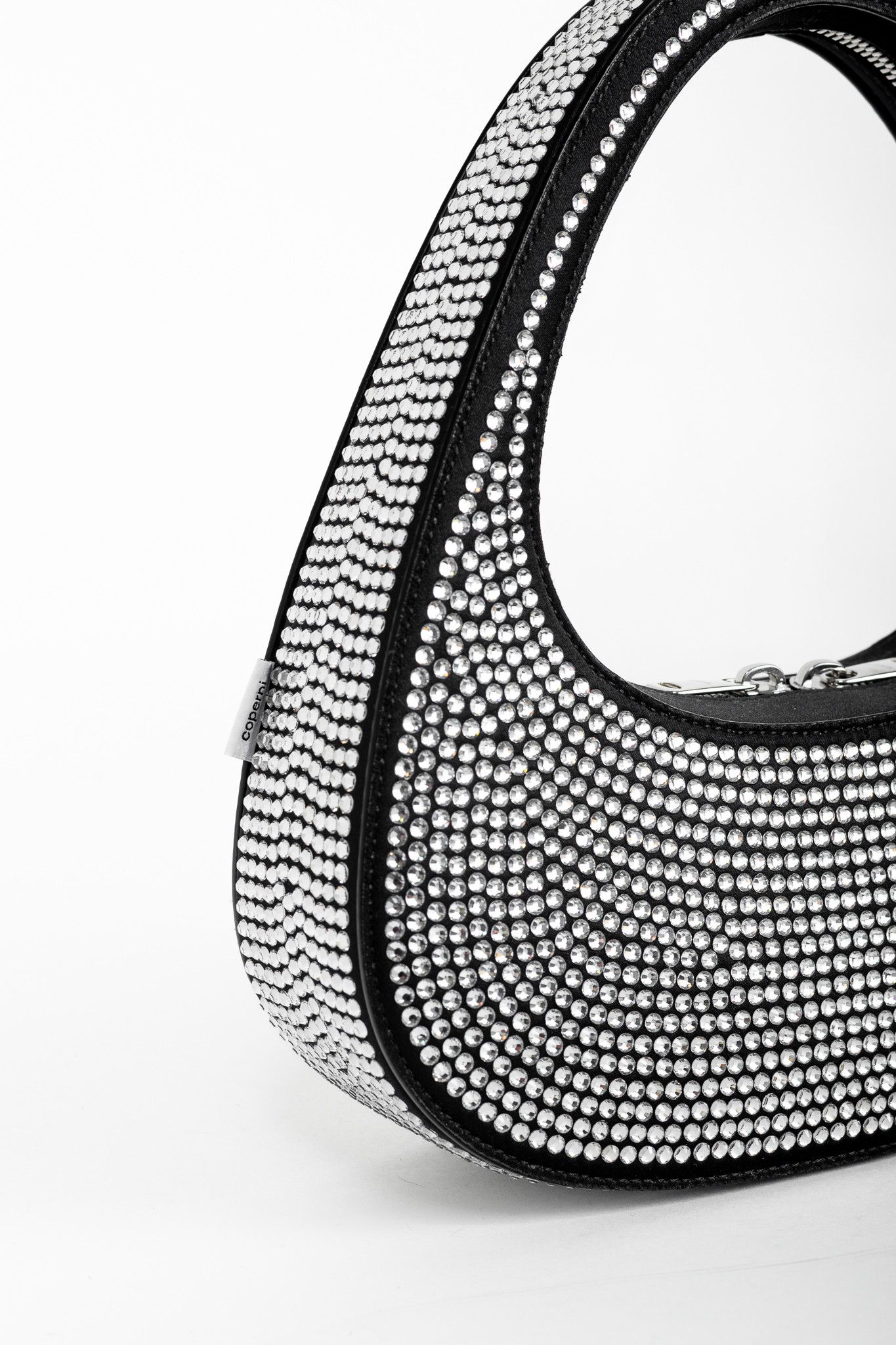 Coperni Coperni Baguette Swipe Black Crystal Structured Handbag Size ONE SIZE - 8 Thumbnail