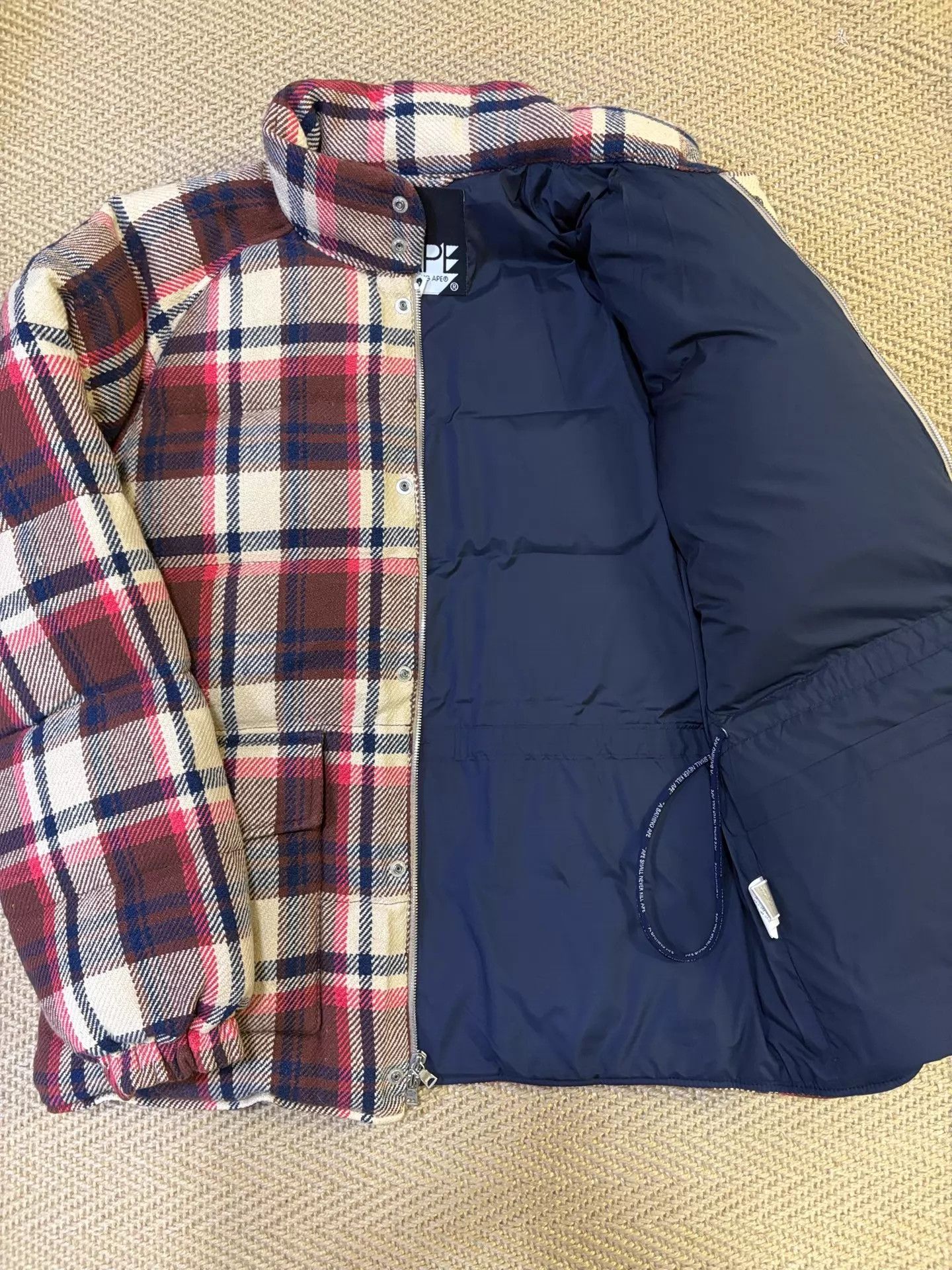 Bape Vintage BAPE NIGO Era Kimura Check Puffer L 2W Size US L / EU 52-54 / 3 - 3 Thumbnail