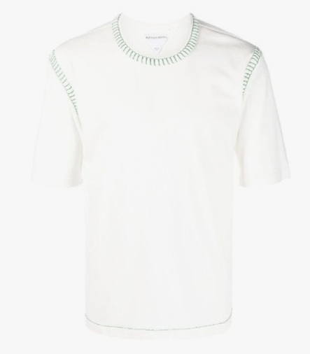 image of Bottega Veneta O1Loc1C0424 686506 T-Shirt In White, Men's (Size XS)