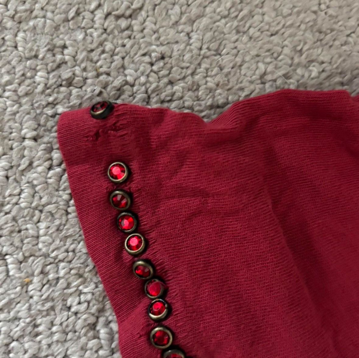 Robins Jeans Robins Jean LA CA Red T shirt Studded Size US L / EU 52-54 / 3 - 6 Thumbnail