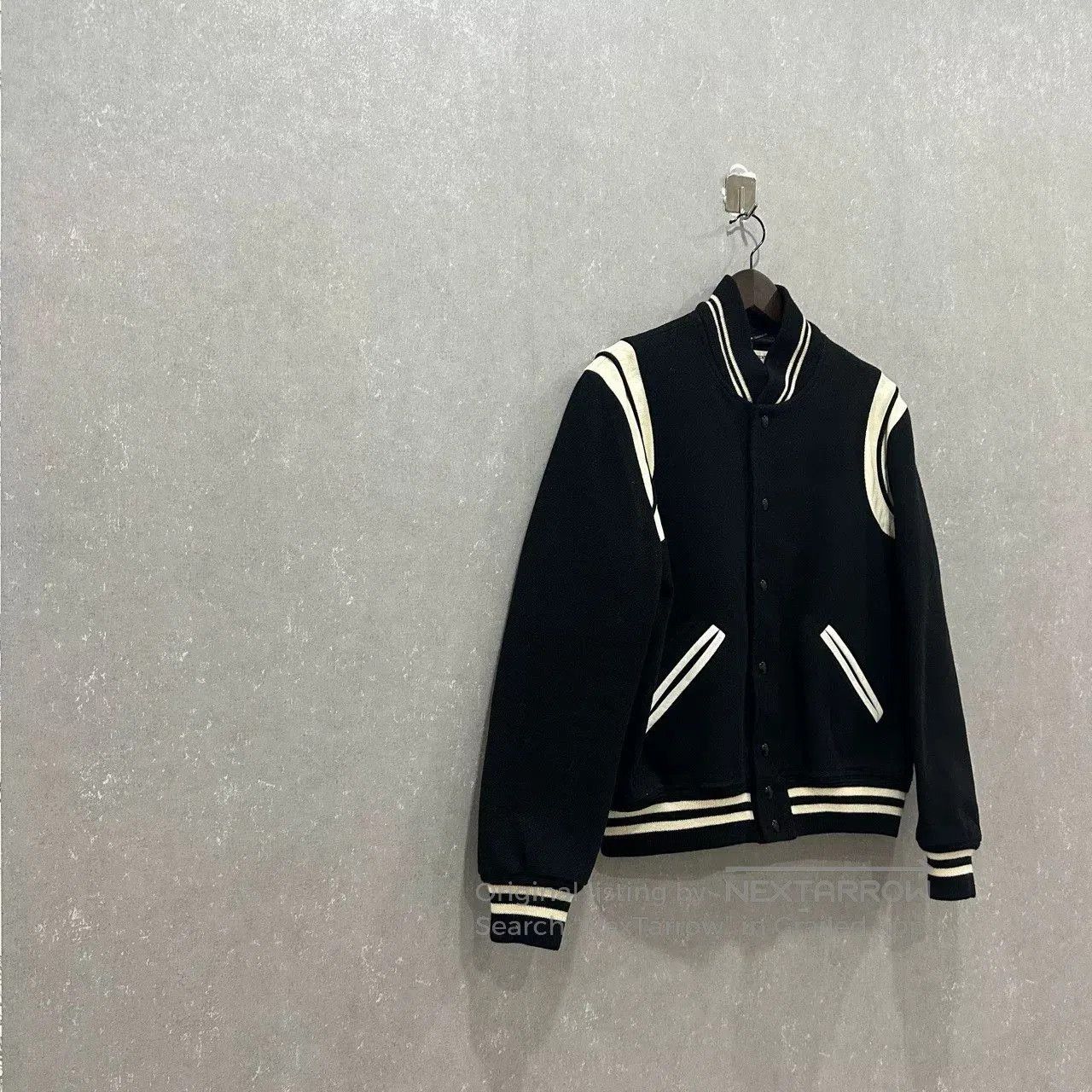 Saint Laurent Paris Saint Laurent Striped Baseball Jacket. Size US M / EU 48-50 / 2 - 3 Thumbnail