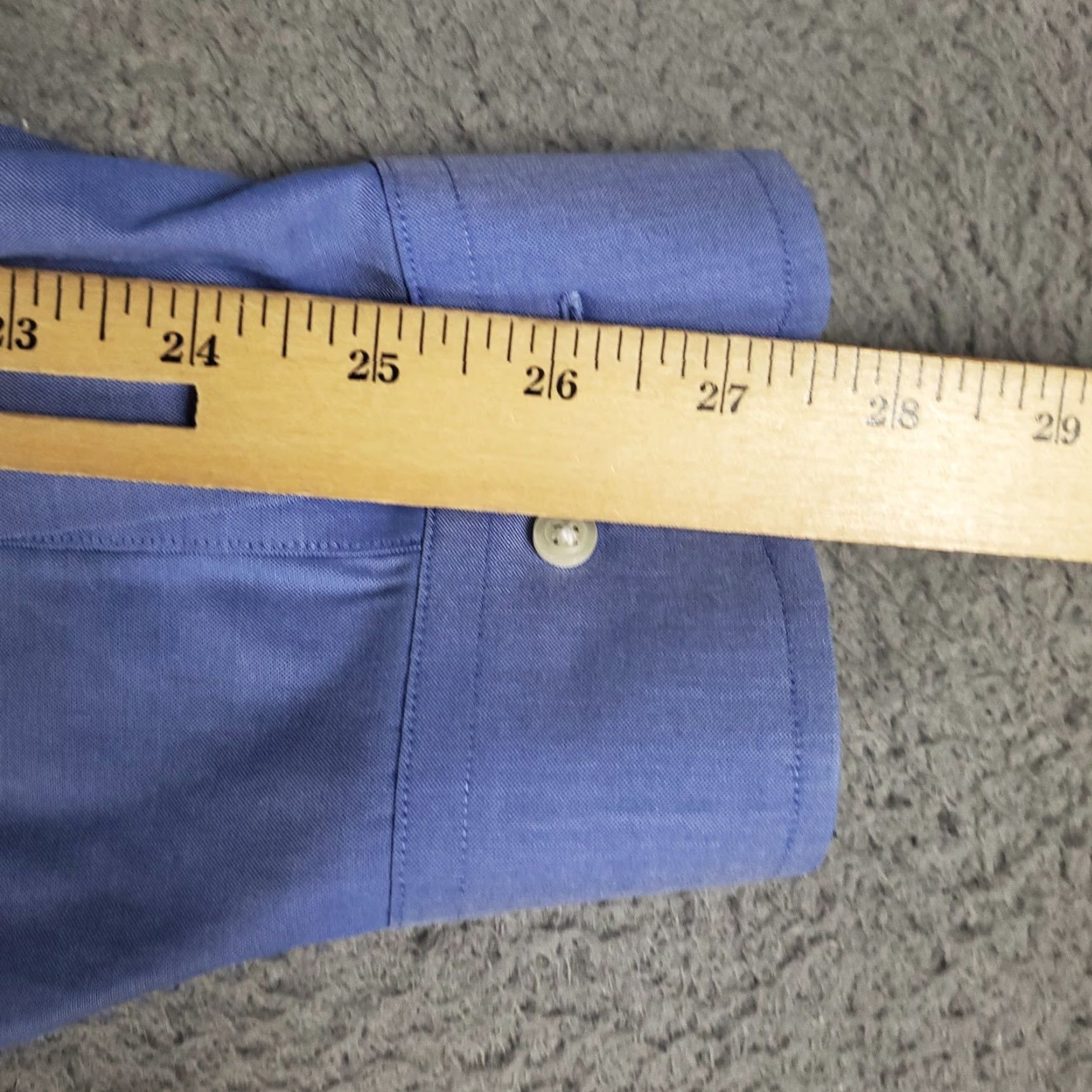 Brooks Brothers Brooks Brothers Dress Shirt Mens 16.5 Blue Long Sleeve Button Up Regular Fit Classic Size 42R - 6 Thumbnail