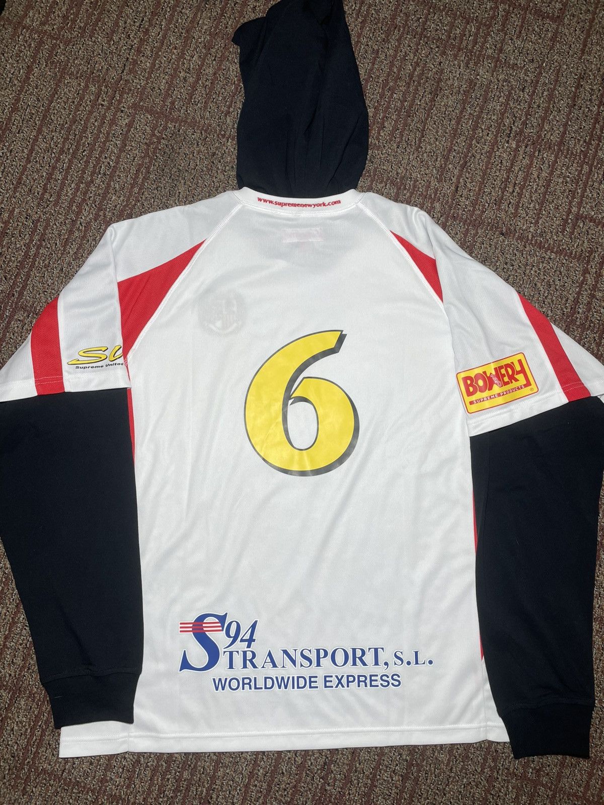 Supreme Supreme Hooded Soccer Jersey (Medium) Size US M / EU 48-50 / 2 - 2 Thumbnail