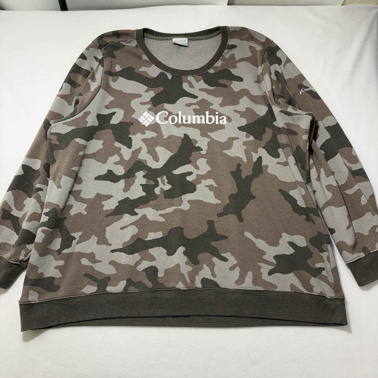 Columbia Columbia 3X Crewneck Sweatshirt Fleece Lined Camo Pullover Size 3XL / US 20-22 - 1 Thumbnail