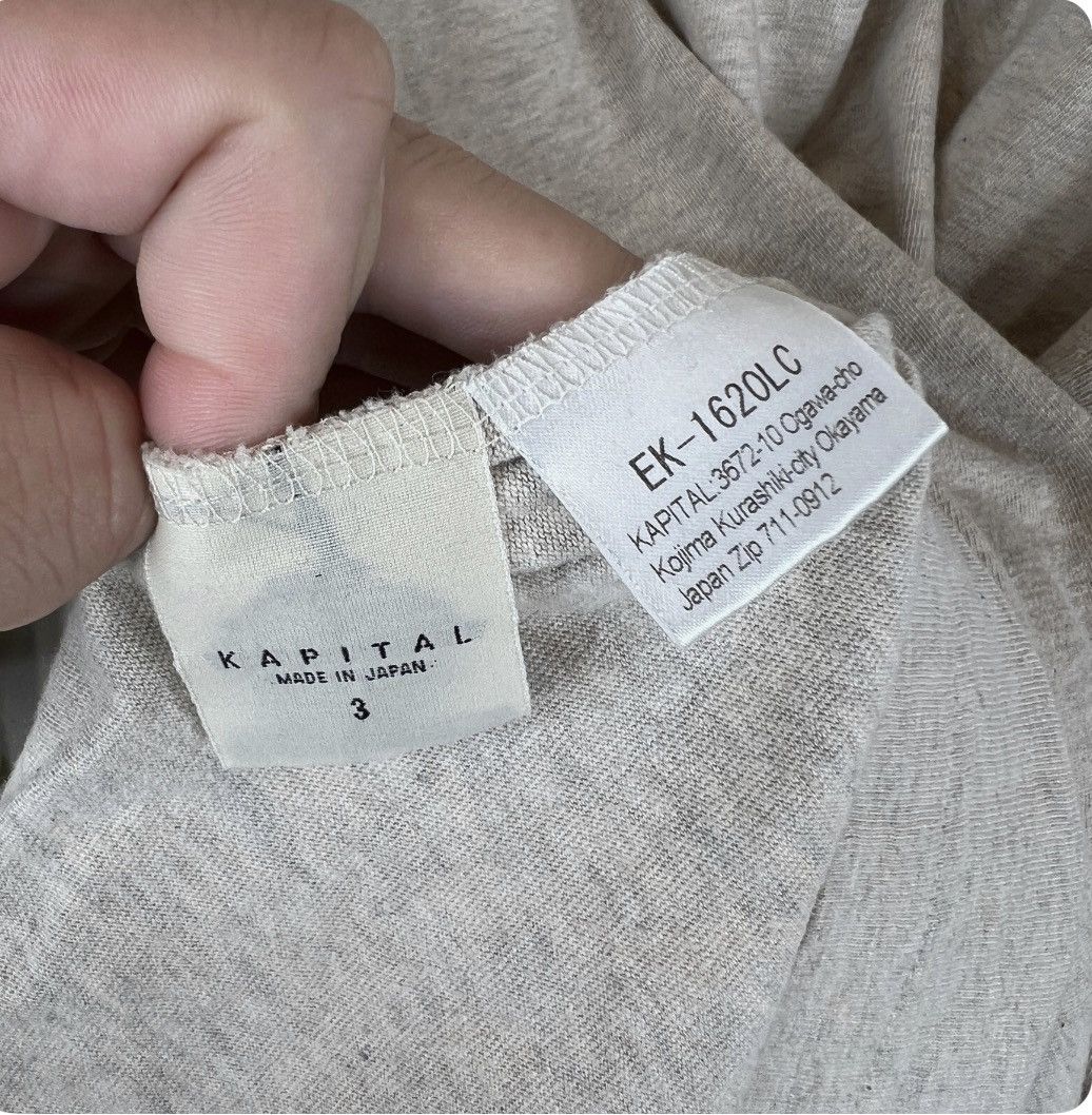 Kapital Kapital Gray Aztec Longsleeve T-Shirt Size US L / EU 52-54 / 3 - 4 Thumbnail