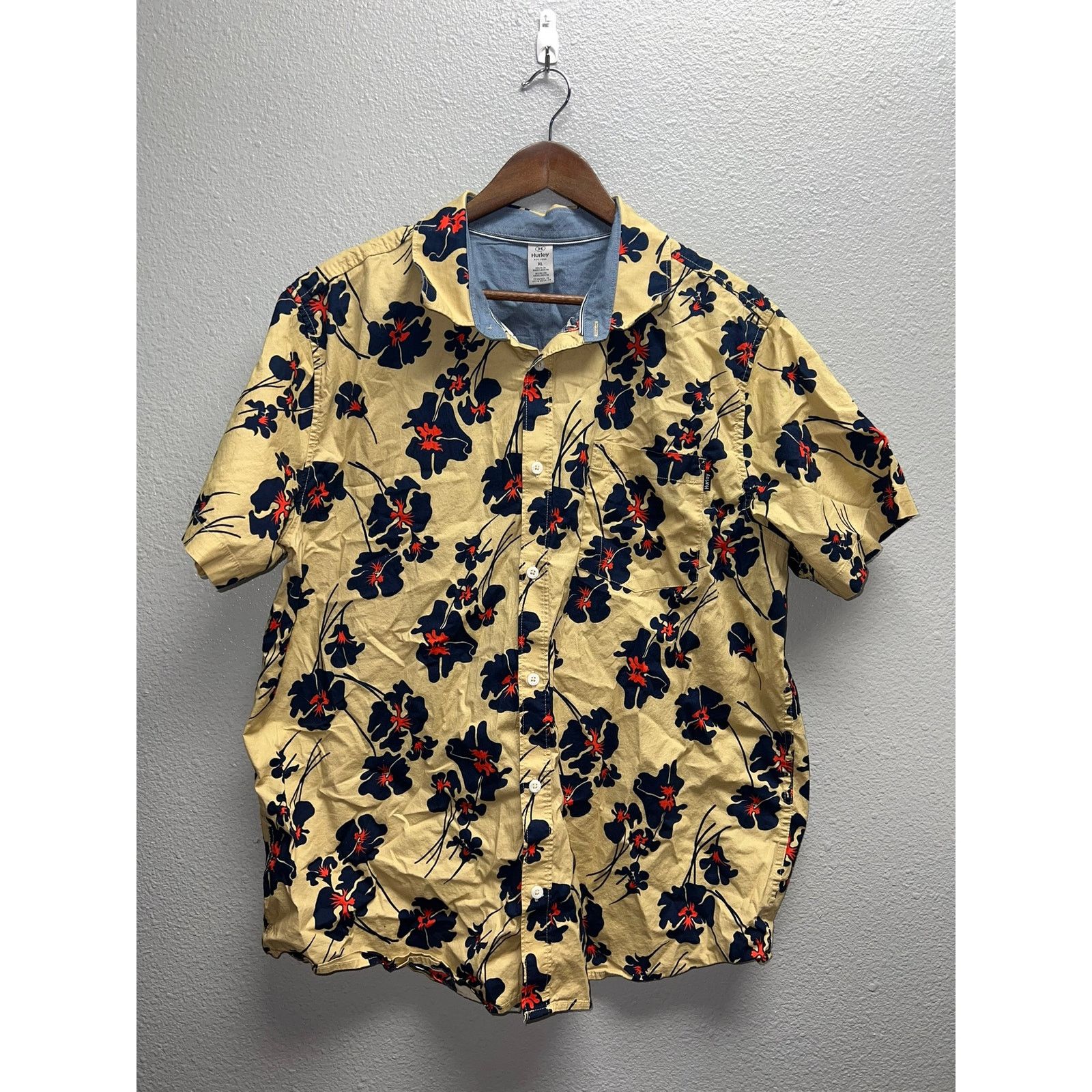 Hurley Hurley Hawaii Button Up Shirt Hawaiian Patio Cream XL Size US XL / EU 56 / 4 - 1 Thumbnail