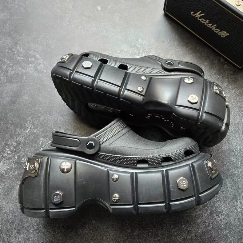 Balenciaga Balenciaga Crocs Thick Sole Clogs-2505 Size US 11 / EU 44 - 3 Thumbnail