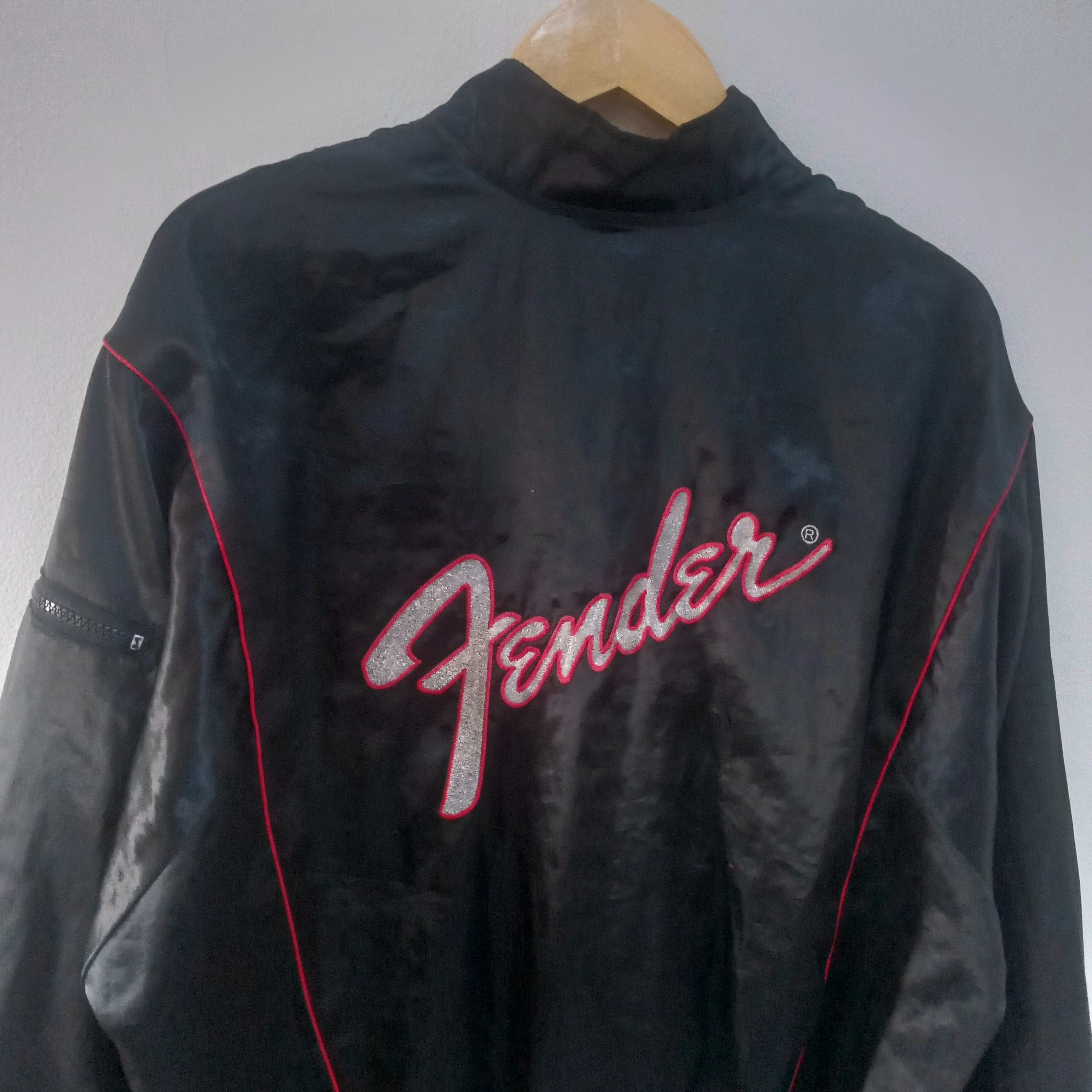 Vintage Vintage 80s Fender bomber jacket Size US XL / EU 56 / 4 - 6 Thumbnail