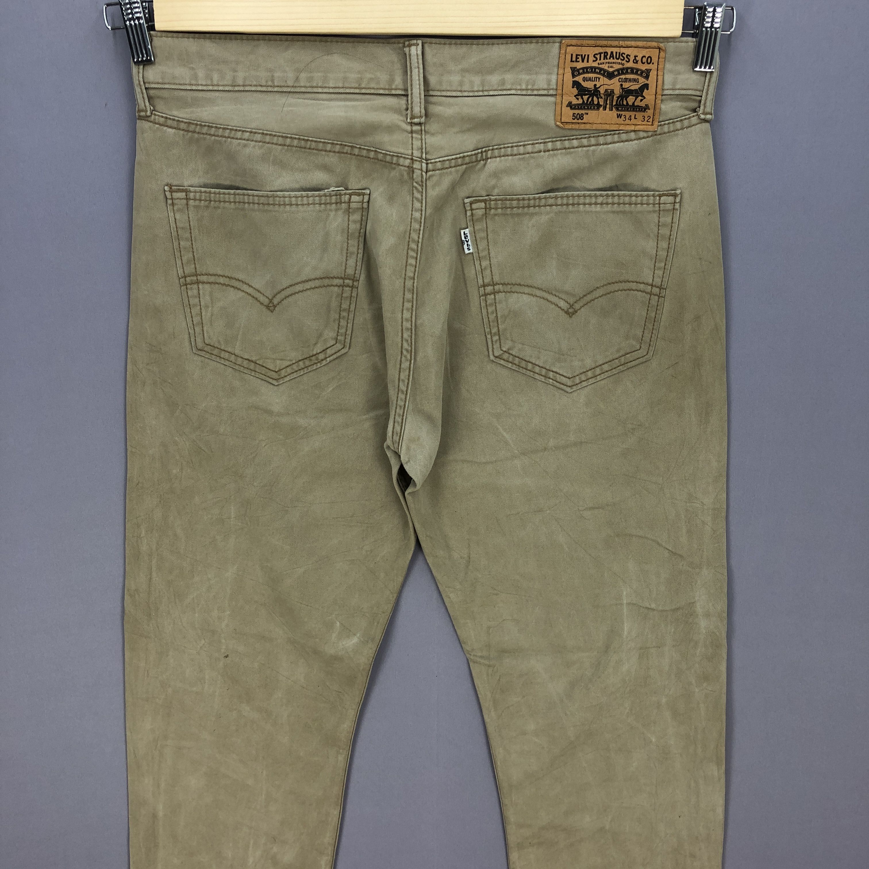 Levi's Vintage Levis Distressed Brown Jeans Levi's Ripped Denim Size US 34 / EU 50 - 6 Thumbnail