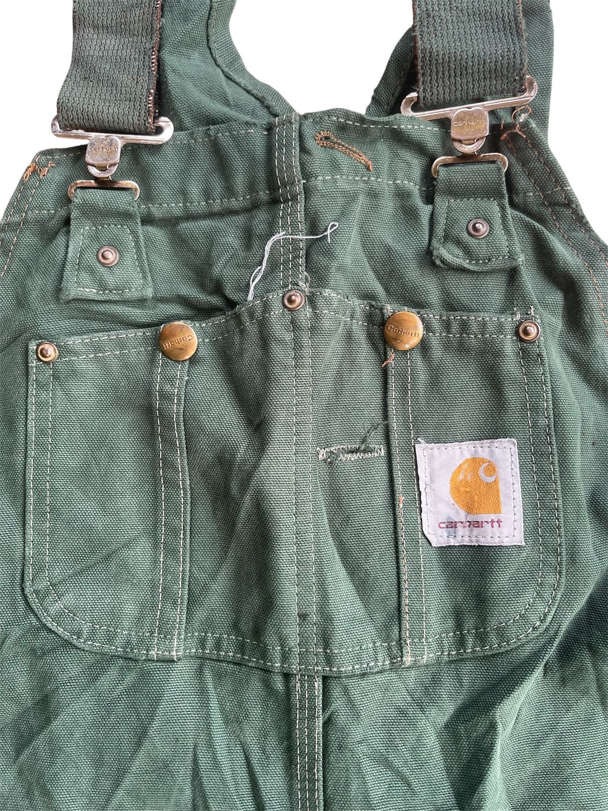 Carhartt Vintage Carhartt Distressed Sandstone Overalls Double Knee Size US 38 / EU 54 - 7 Thumbnail