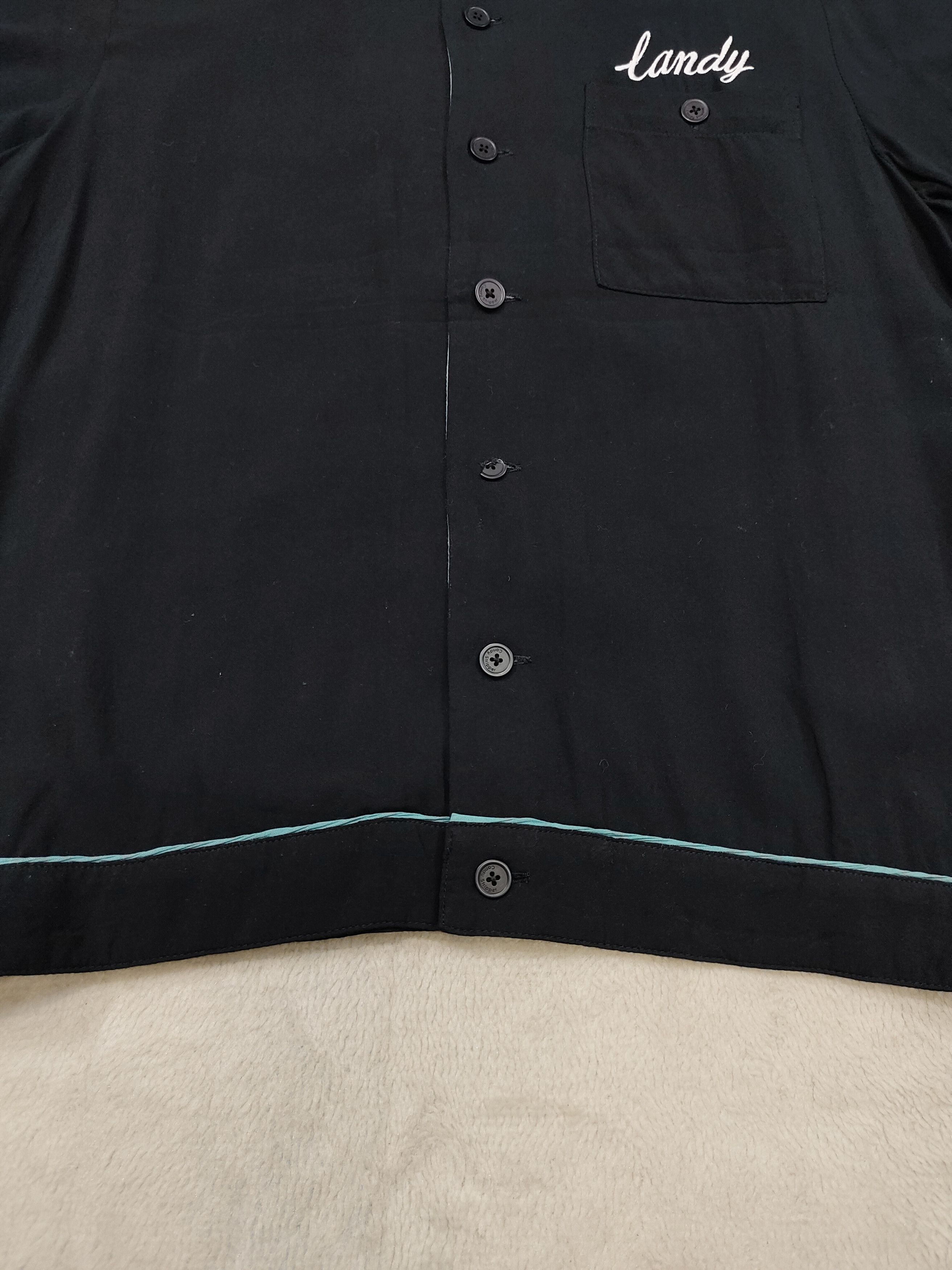 Japanese Brand ❤️‍🔥Candy Stripper❤️‍🔥Embroidered Rayon Bowling Shirt Size S / US 4 / IT 40 - 6 Thumbnail