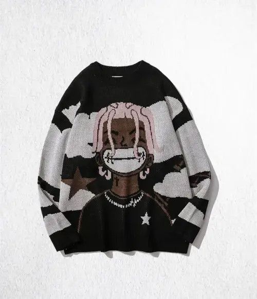 Aran Isles Knitwear Streetwear Vintage Cartoon Sweater Sweatshirt Harajuku Size US L / EU 52-54 / 3 - 3 Thumbnail