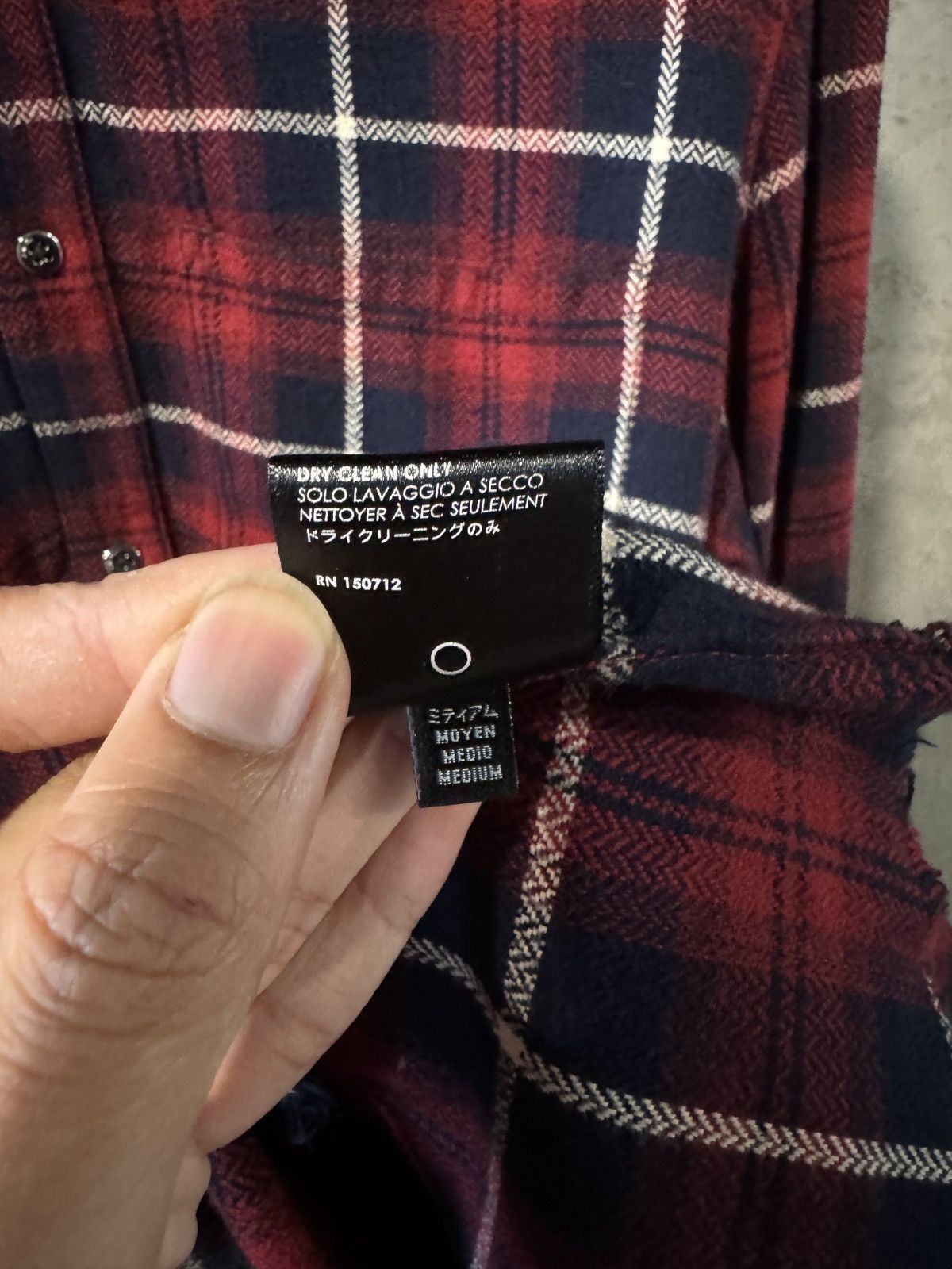 Amiri Distressed Flannel Size US M / EU 48-50 / 2 - 5 Thumbnail