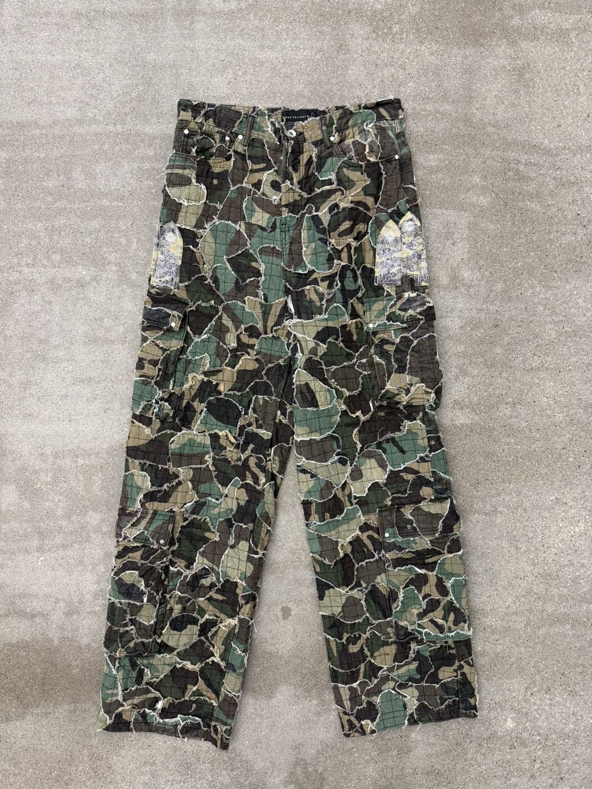 Who Decides War Washed Camo Cargo Pant
