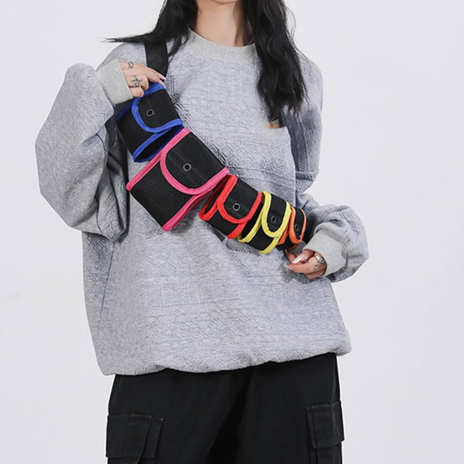 Japanese Brand Multicolor Sling Pocket Cross Shoulder Chest Body Bag Size ONE SIZE - 5 Thumbnail