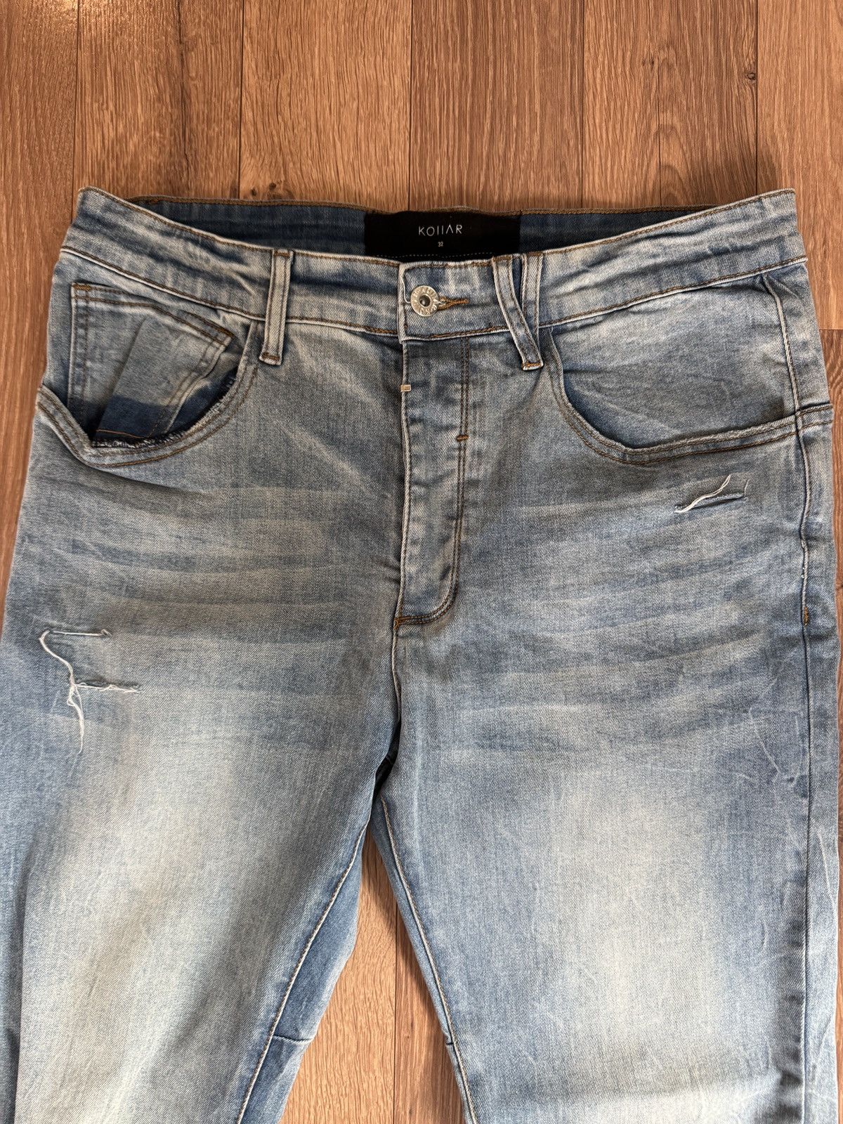 Kollar Clothing Blue Kollar Clothing Distressed Button Up Denim Size US 32 / EU 48 - 4 Thumbnail