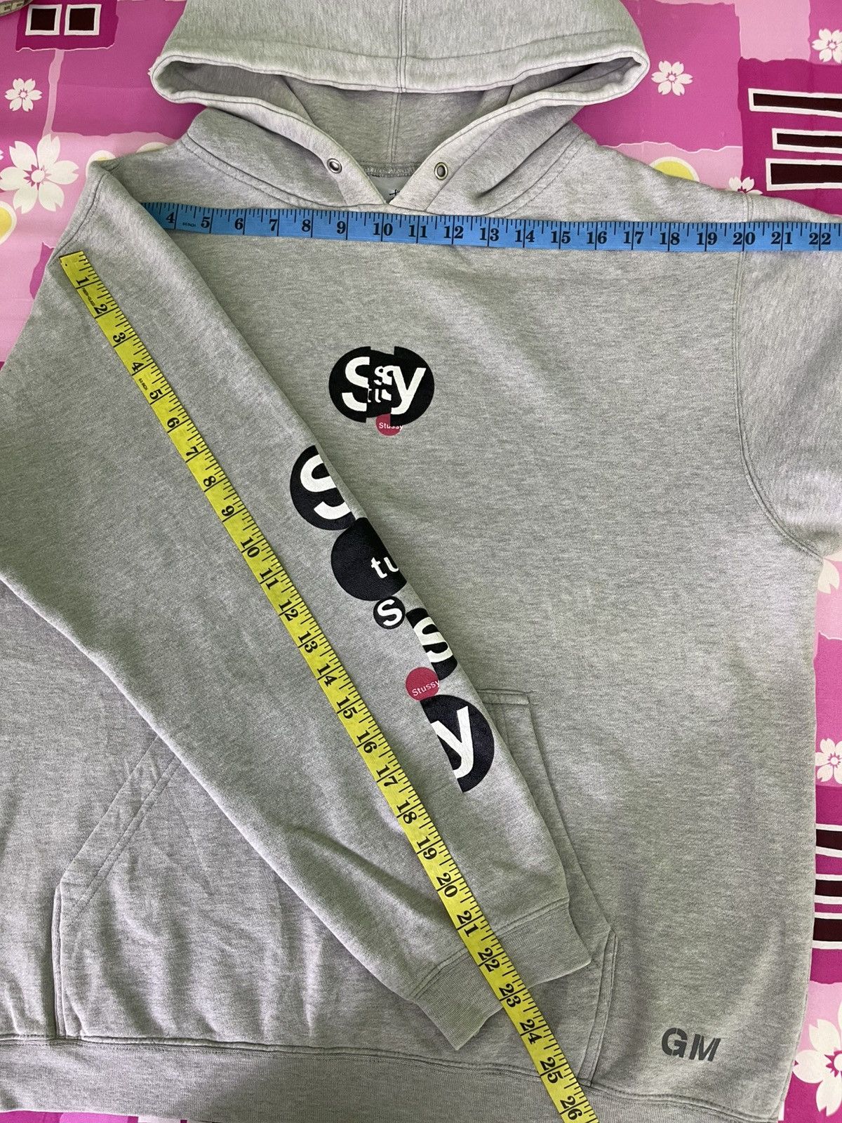 Stussy Vintage 90's Stussy GM Hoodie Grey Size US L / EU 52-54 / 3 - 13 Thumbnail