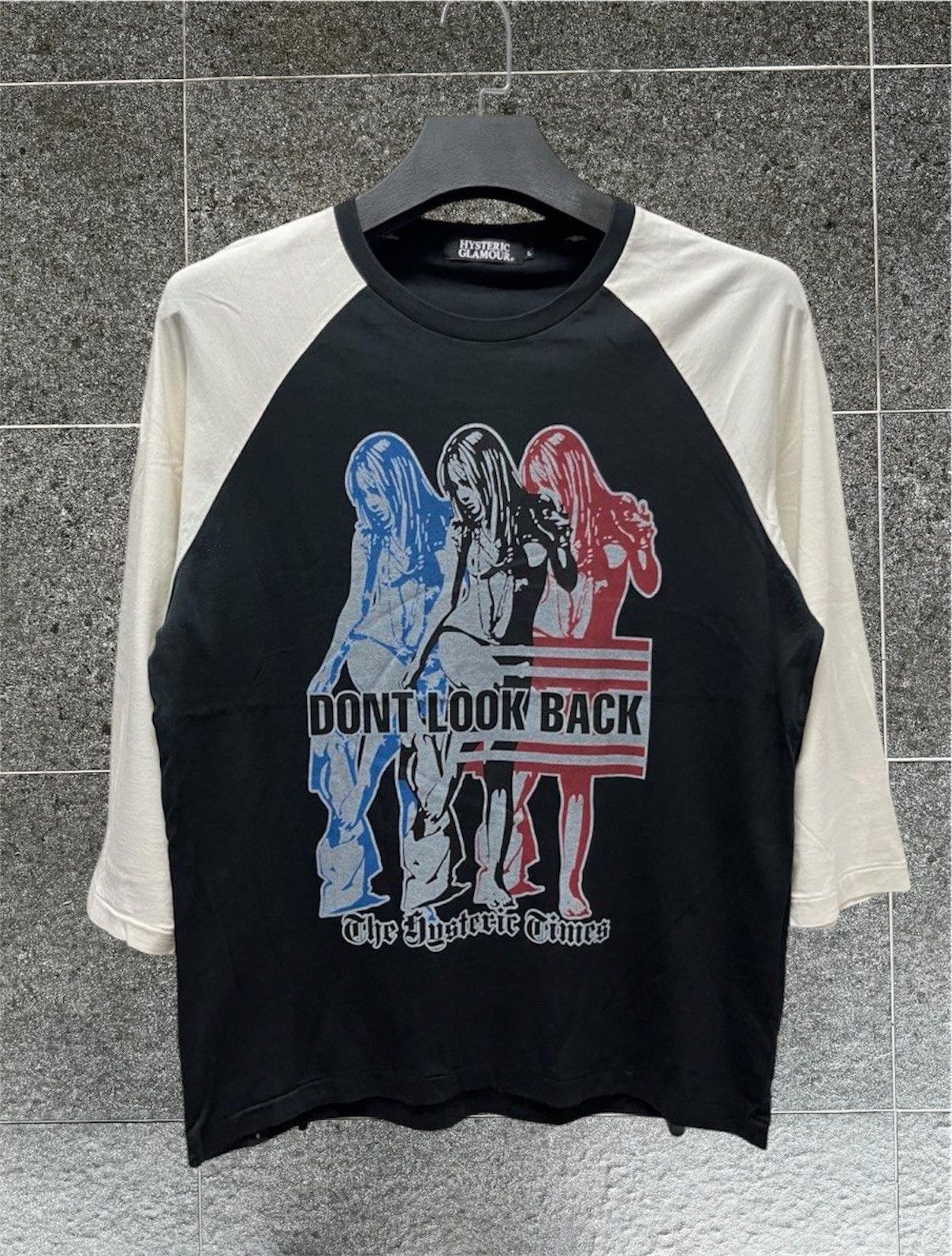 Hysteric Glamour Hysteric Glamour Dont Look Back Raglan Tee Size US L / EU 52-54 / 3 - 1 Thumbnail