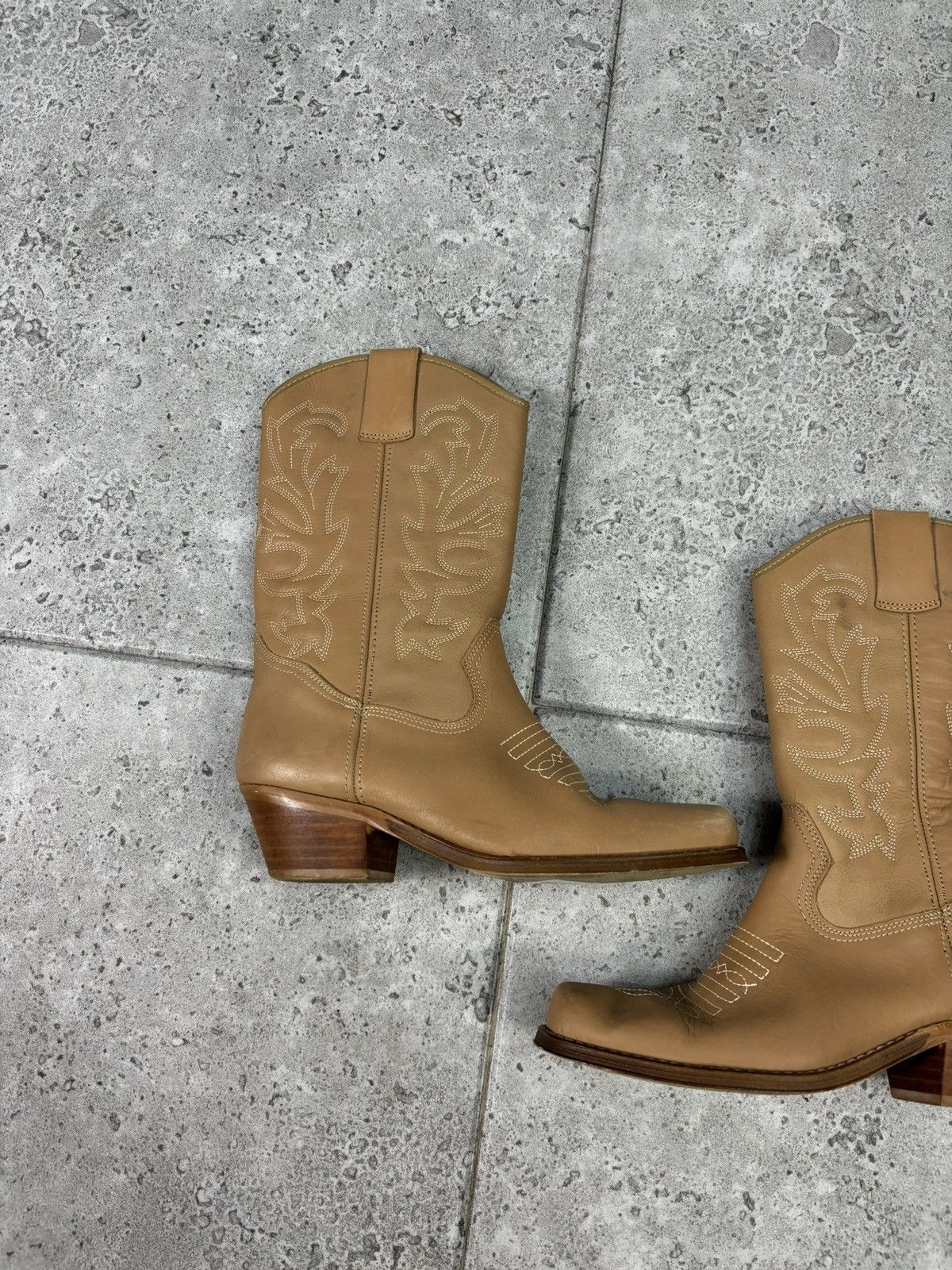 Japanese Brand × Western Rise Rare Leather Western Cowboy Boots Japanese Style Y2K 2000s Size US 5 / IT 35 - 2 Thumbnail