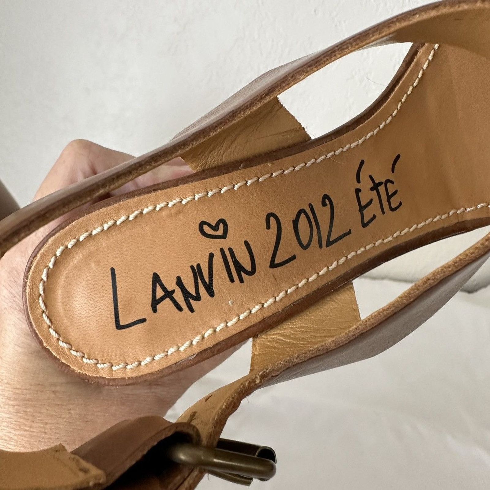 Lanvin seen on Jessica Simpson Watersnake Wooden Wedge Sandal EU 39 Size US 8 / IT 38 - 2 Thumbnail