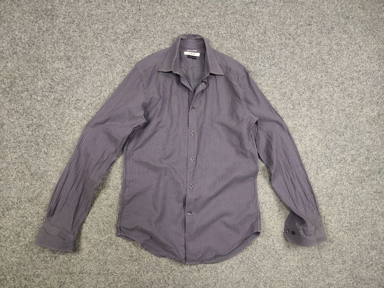 Versace Vintage Versace Collection Light purple premium button shirt Size US M / EU 48-50 / 2 - 12 Thumbnail