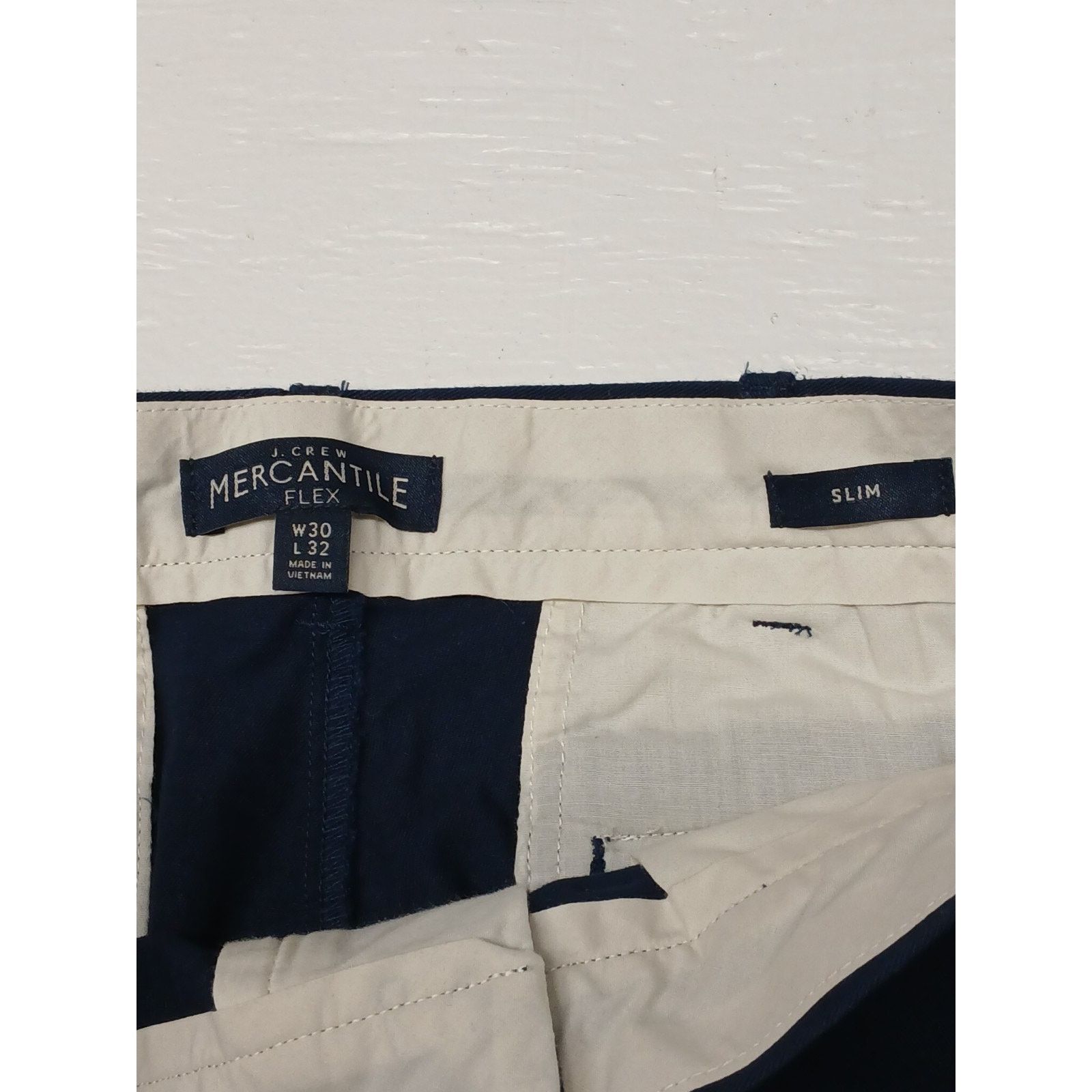 Other J. Crew (30x32) Men's Slim Straight Blue Khaki Dress Slacks Size US 30 / EU 46 - 7 Thumbnail