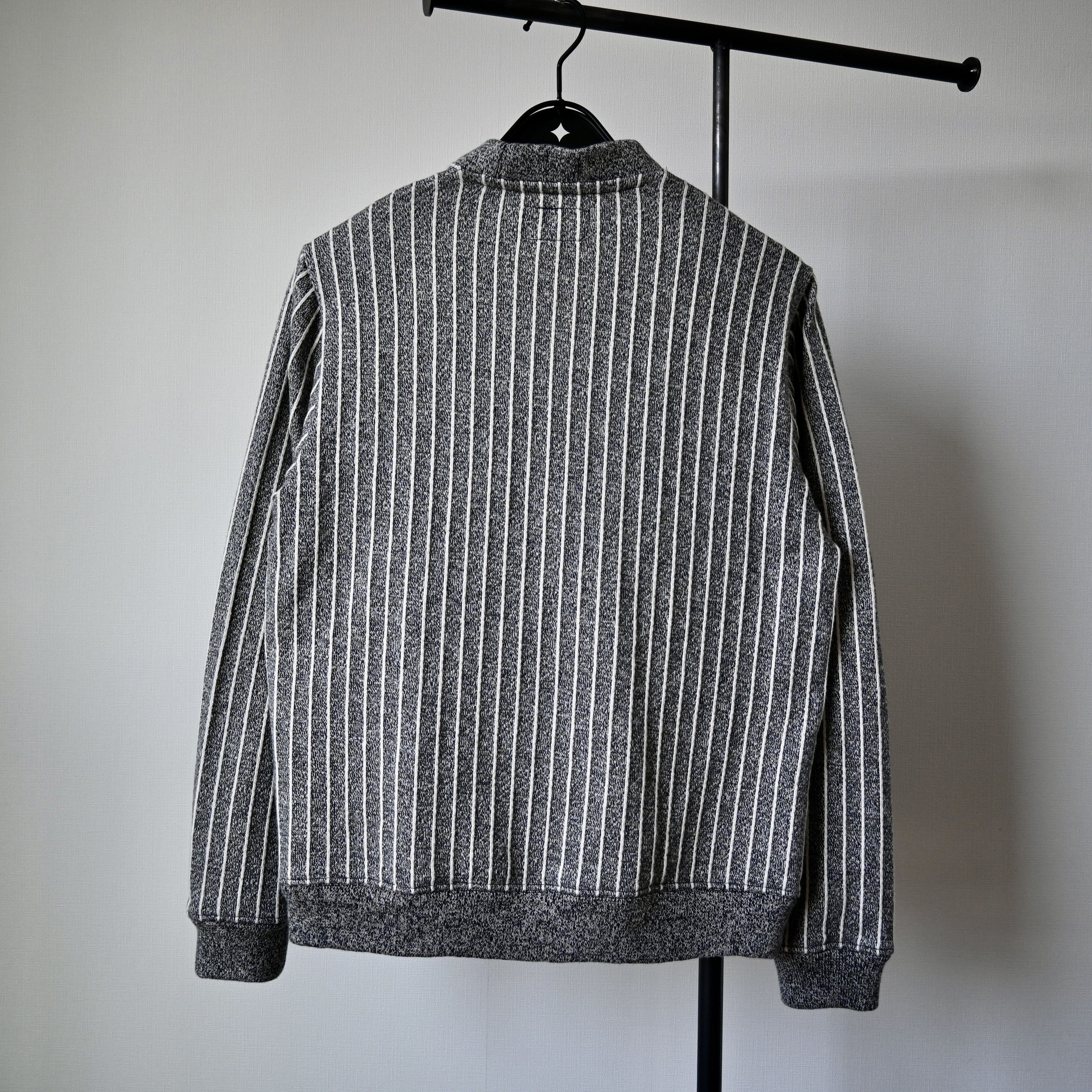 Beams Plus BEAMS Plus stiriped knit sweat cardigan, made in Japan Size US S / EU 44-46 / 1 - 2 Thumbnail