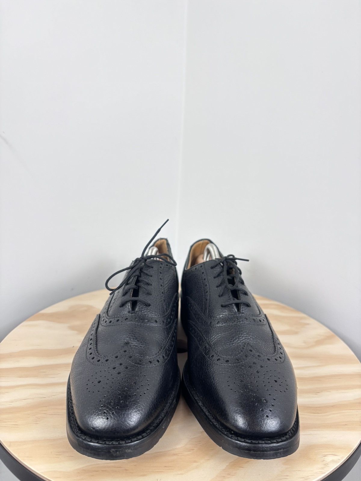 These Glory Days These Glory Days Bespoke Men’s Black Leather Oxford Shoes Size US 8 / EU 41 - 5 Thumbnail