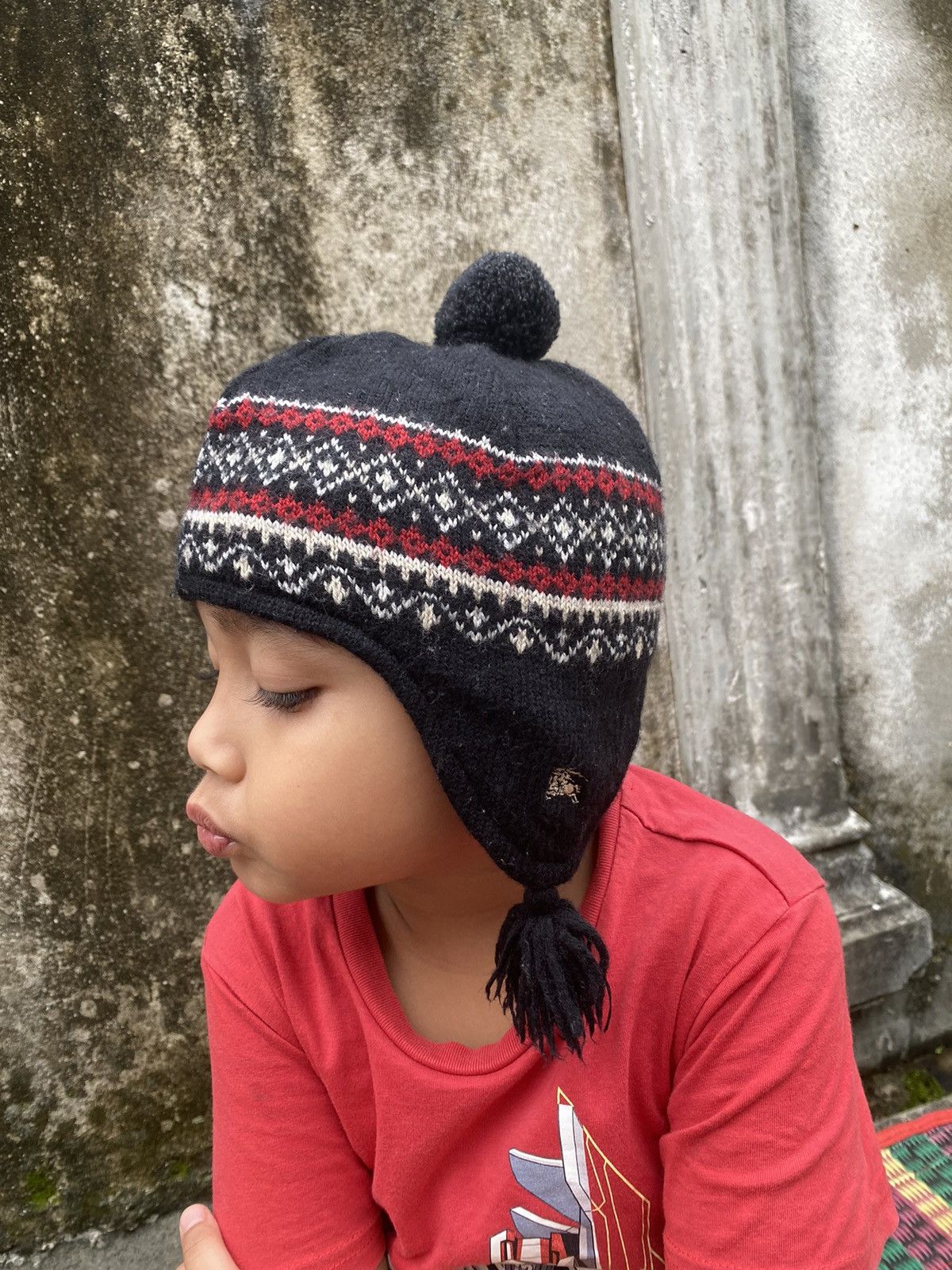 Burberry Burberry Kids Earflap Winter Hat Size 26 - 3 Thumbnail