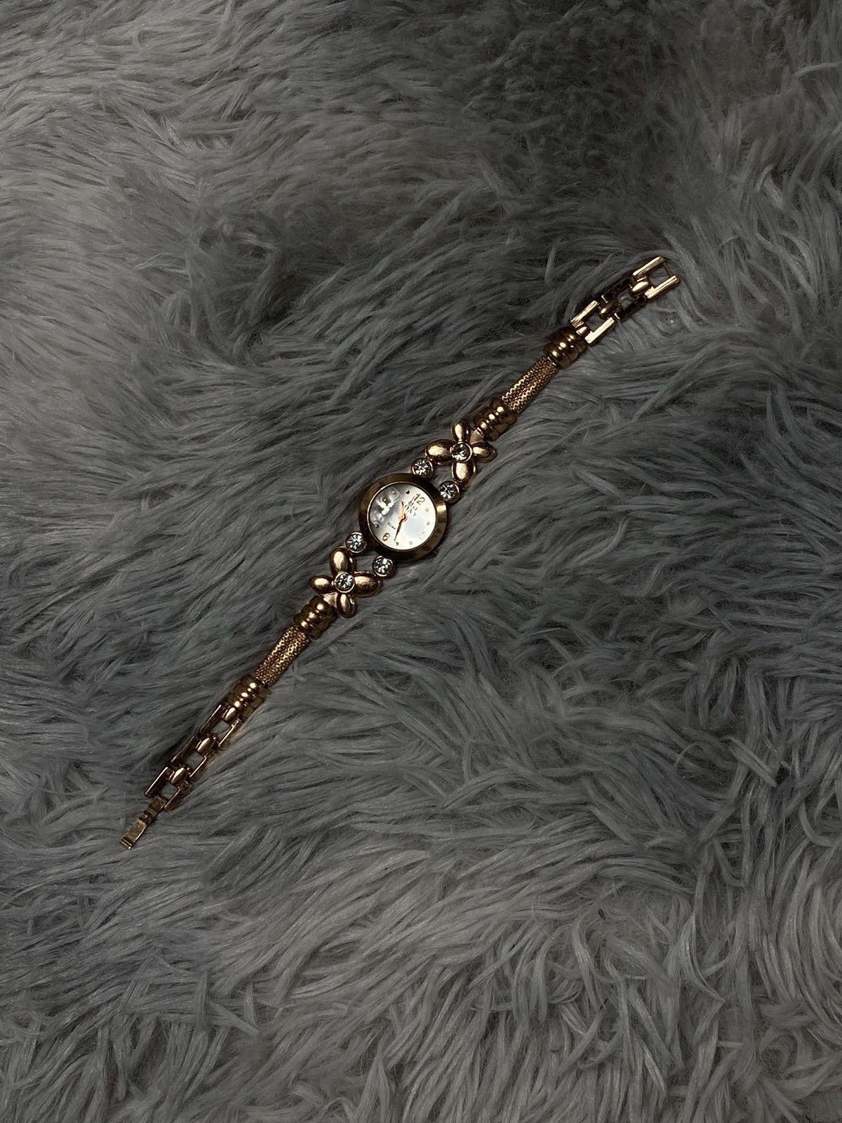 Japanese Brand × Jewelry × Vintage Soxy Gold-Tone Floral Bracelet Watch Size ONE SIZE - 7 Thumbnail