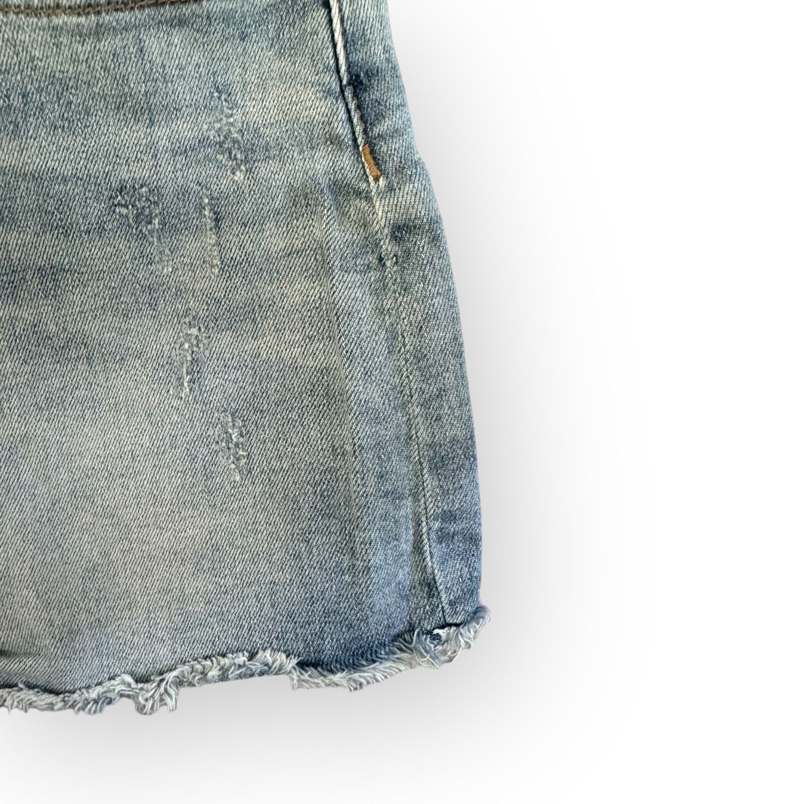 Pink VS PINK Distressed High Waisted Cutoff Faded Jean Shorts 10 Size 32" / US 10 / IT 46 - 4 Thumbnail