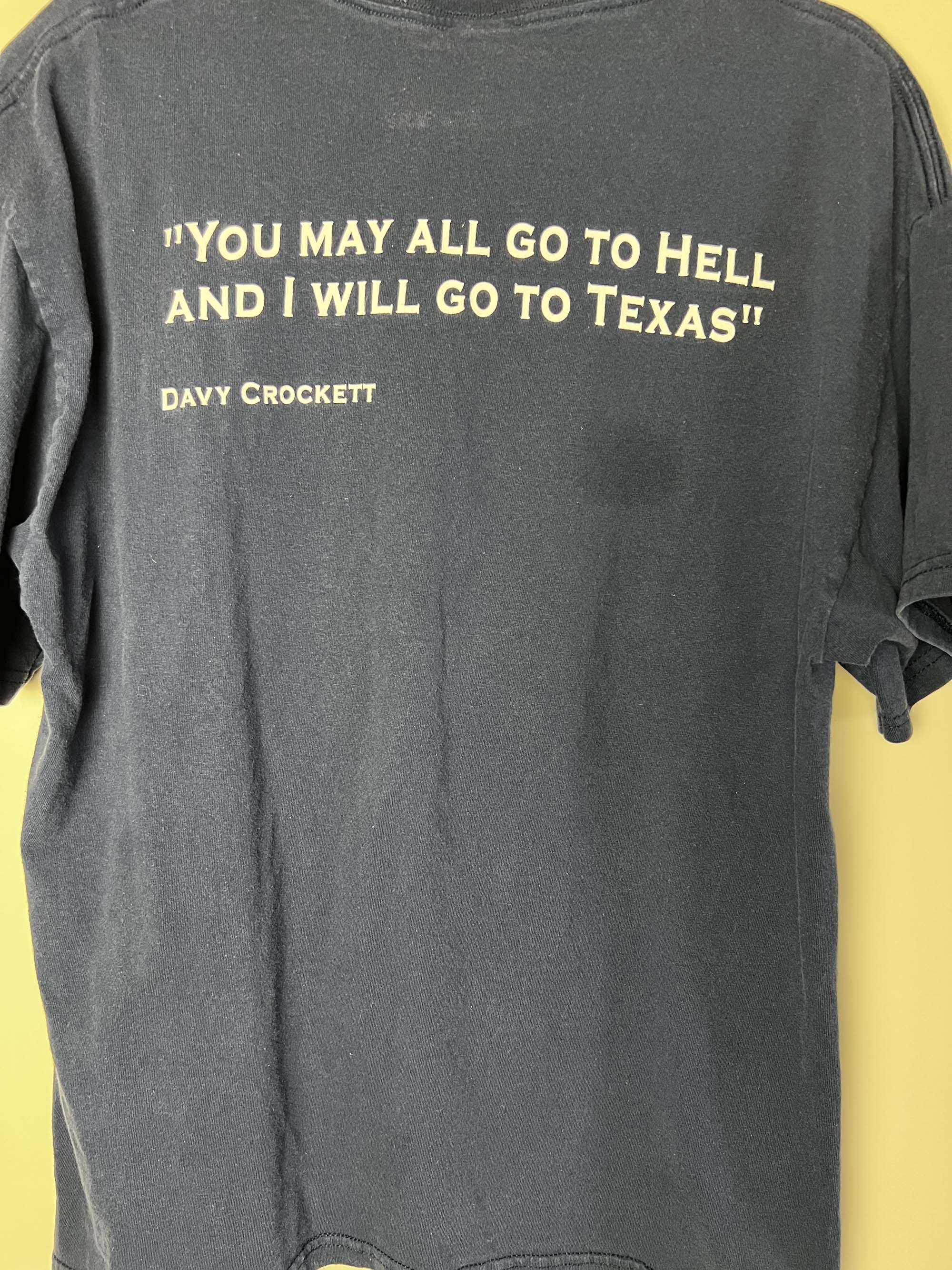 Vintage Vintage Y2K Texas Lone Star State - Davy Crockett Quote Tee Size US L / EU 52-54 / 3 - 10 Thumbnail