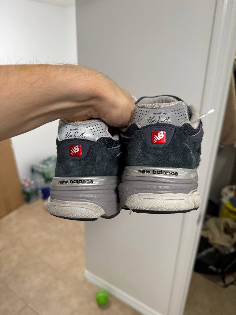 New Balance New Balance 990v3 made in usa navy denim Size US 9 / EU 42 - 4 Thumbnail