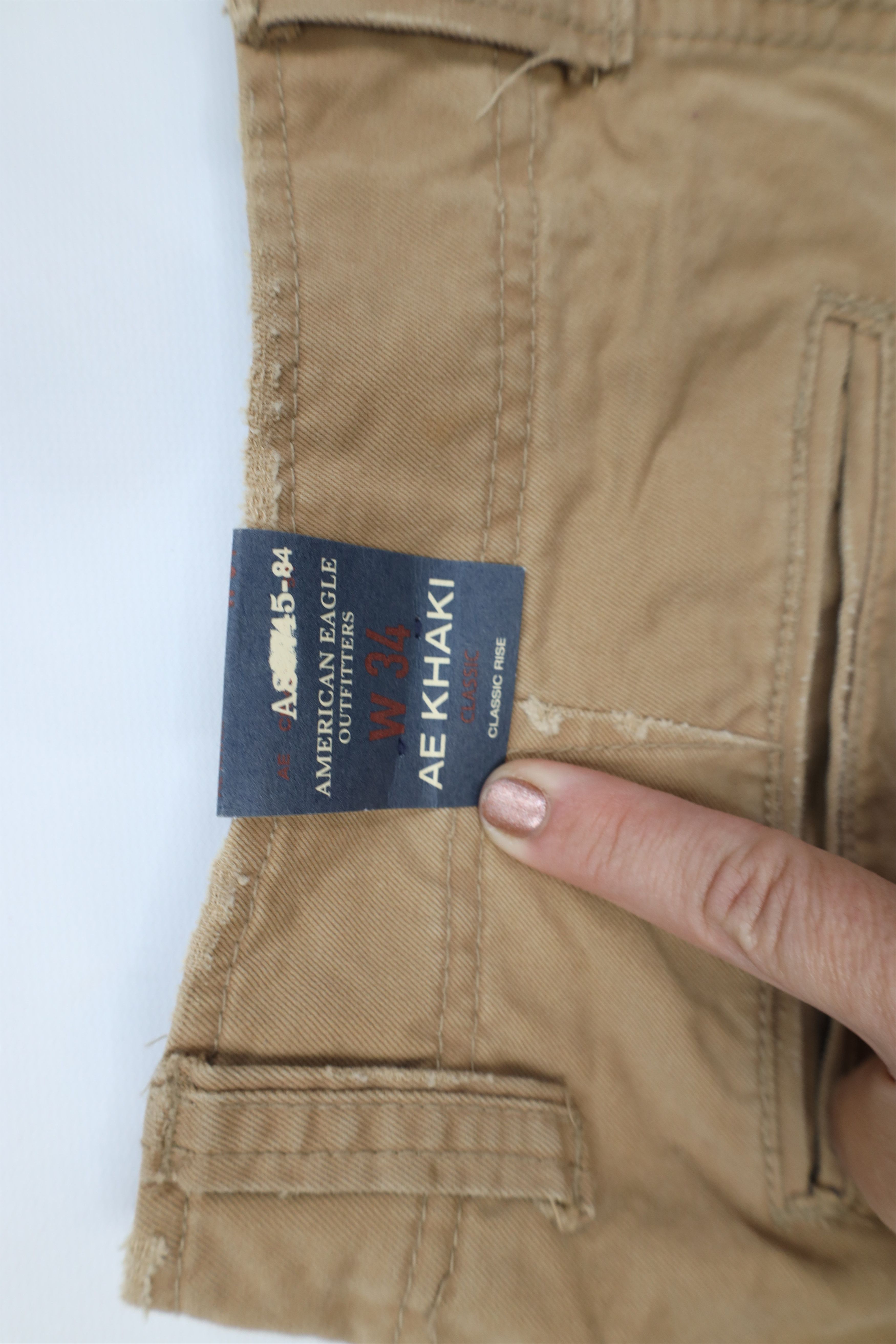 American Eagle Outfitters Deadstock Vintage Y2K American Eagle Outfitters Chino Shorts Size US 34 / EU 50 - 10 Thumbnail
