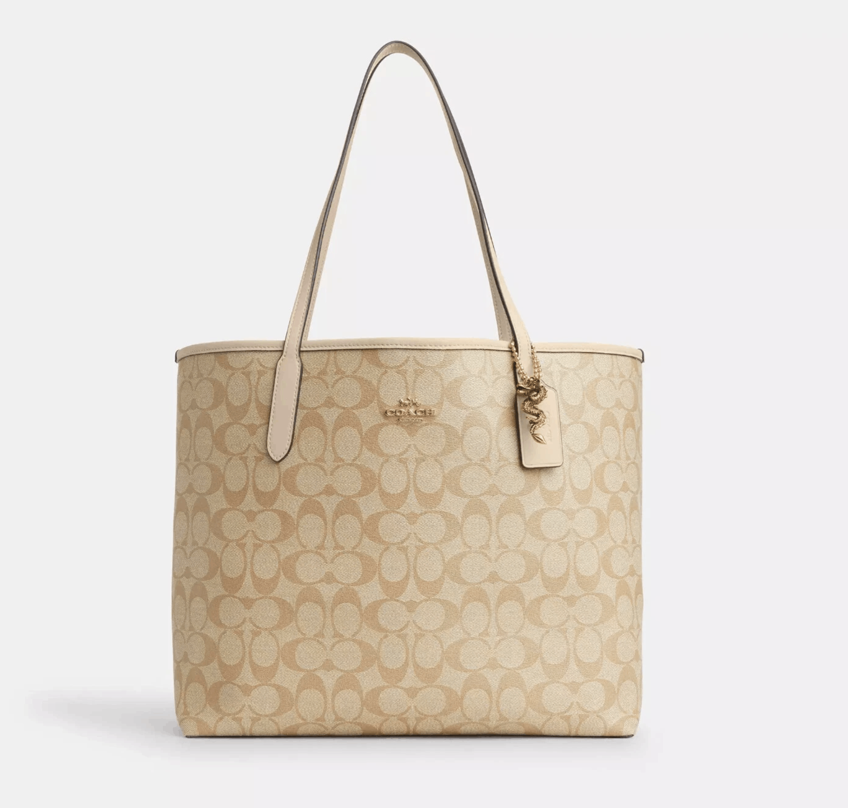 Coach NWT Coach New Year City Tote Bag With Dragon CQ188 Size ONE SIZE - 9 Thumbnail