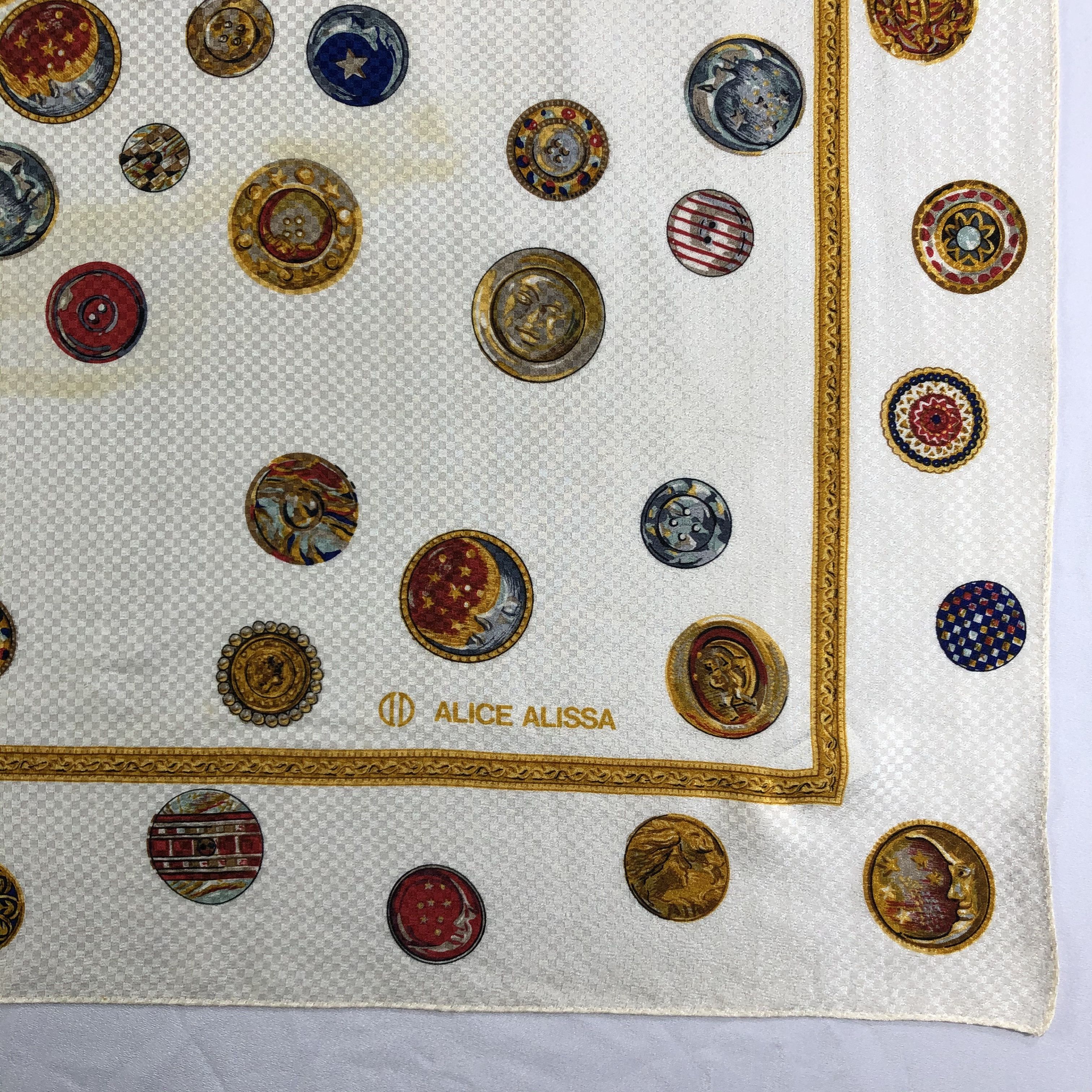 Vintage Vintage Alice Alissa Silk Scarf Size ONE SIZE - 3 Thumbnail
