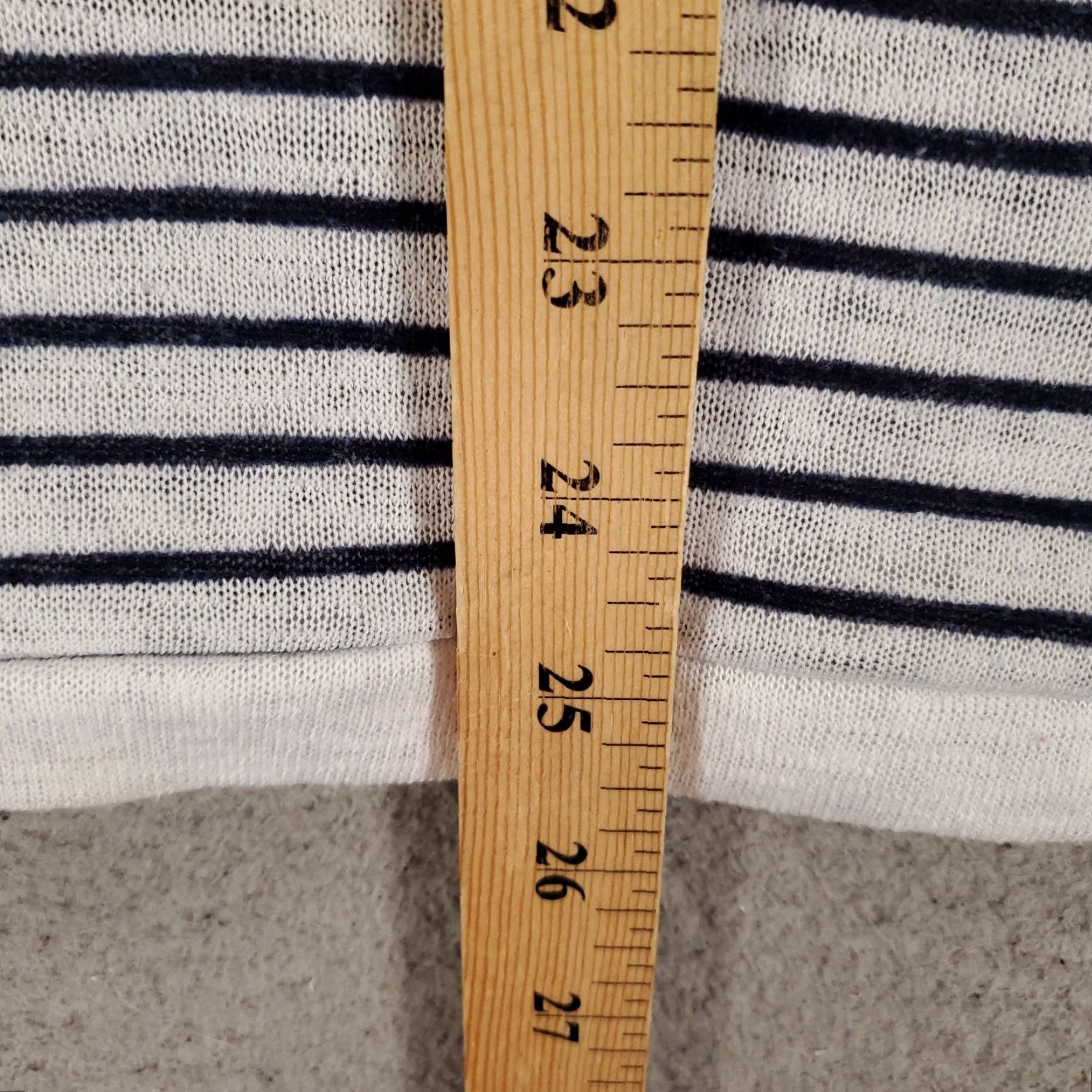 Vintage Chicos Top XL Womens White Black Striped Lightweight Knit Breathable Size XL / US 12-14 / IT 48-50 - 3 Thumbnail