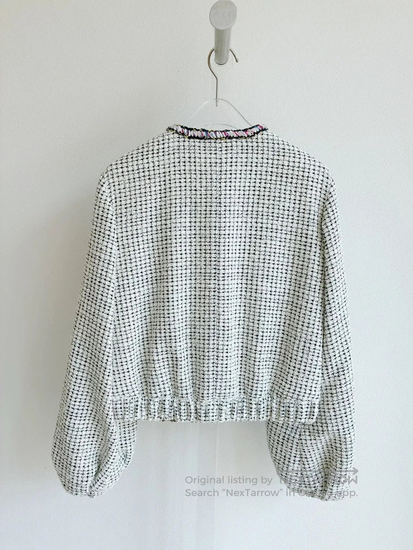 Chanel Chanel 21P White Color Trim Lantern Sleeve Coat. Size XXS / US 00 / IT 34 - 4 Thumbnail