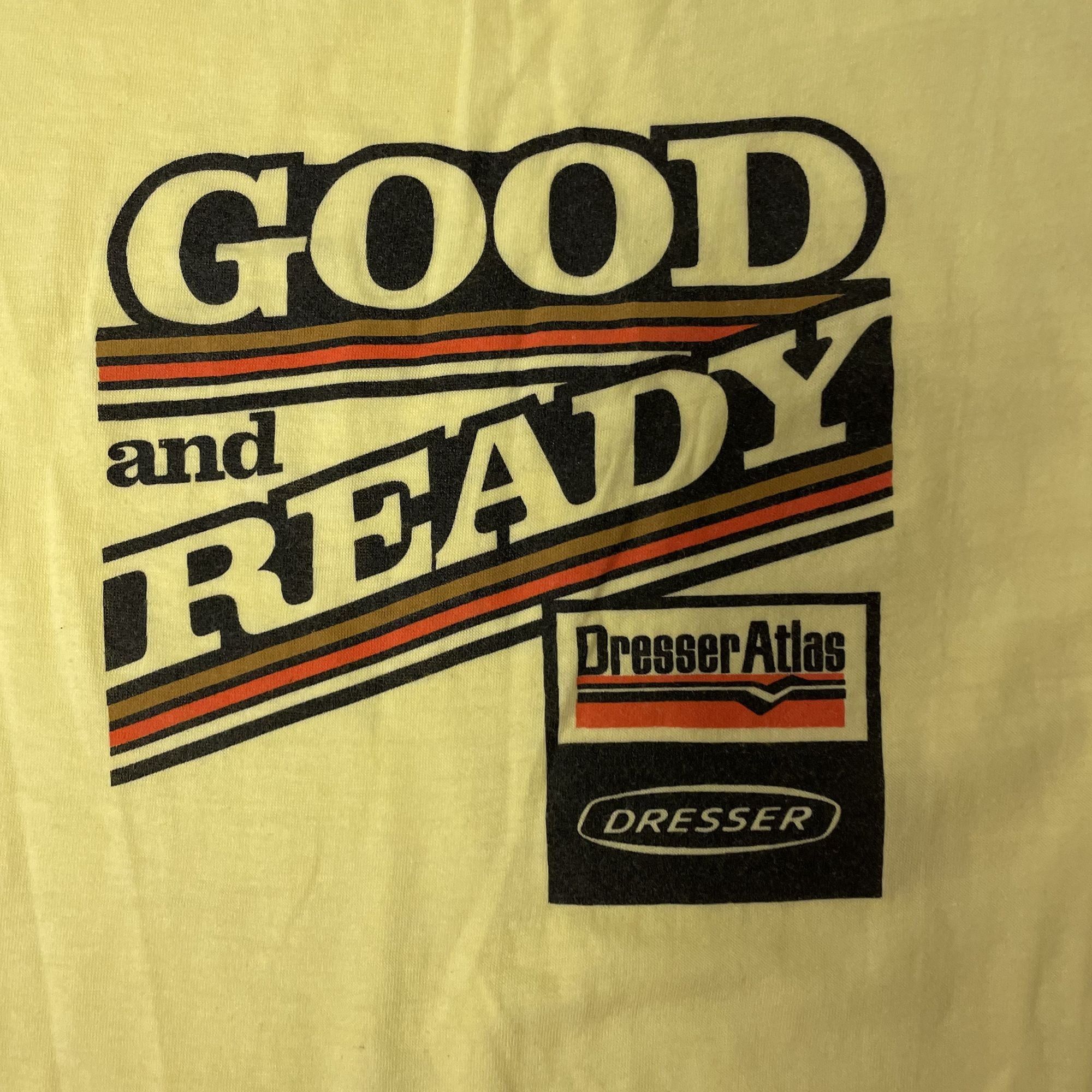 Hanes Vtg Hanes GOOD & READY Dresser Atlas MECHANIC OIL T Shirt Size US XL / EU 56 / 4 - 6 Thumbnail