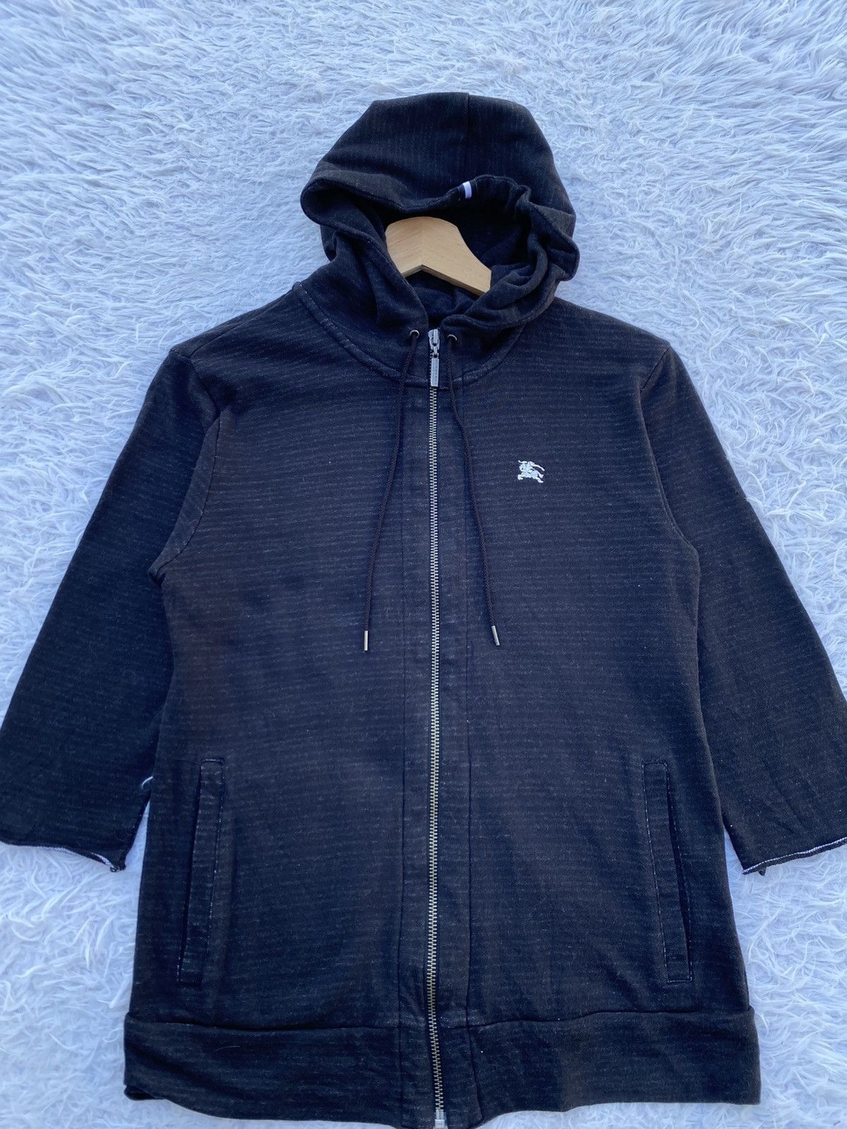 Burberry Rare Vintage Burberry Black Label 3/4 Sleeves Zip Up Sweater Size US S / EU 44-46 / 1 - 6 Thumbnail