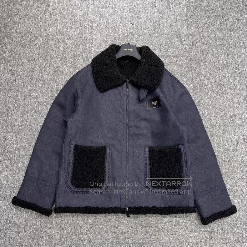 Fendi Fendi Shearling and Leather Denim Jacket Size US S / EU 44-46 / 1 - 1 Thumbnail