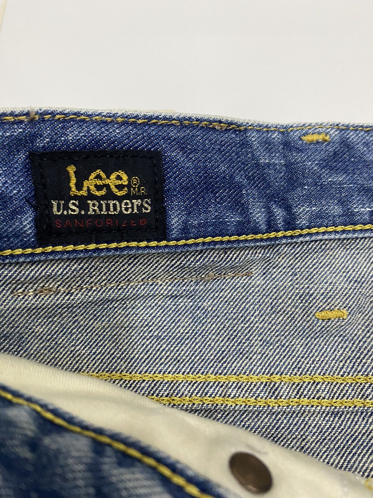 Lee VINTAGE 80s LEE US RIDERS SANFORIZED DISTRESSED BAGGY DENIM Size US 32 / EU 48 - 6 Thumbnail