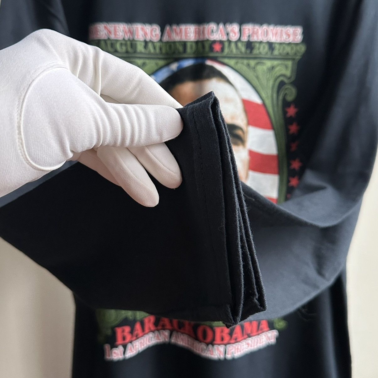 Rap Tees × Vintage Vintage y2k Barack Obama Inauguration Rap Style Shirt Size US L / EU 52-54 / 3 - 9 Thumbnail