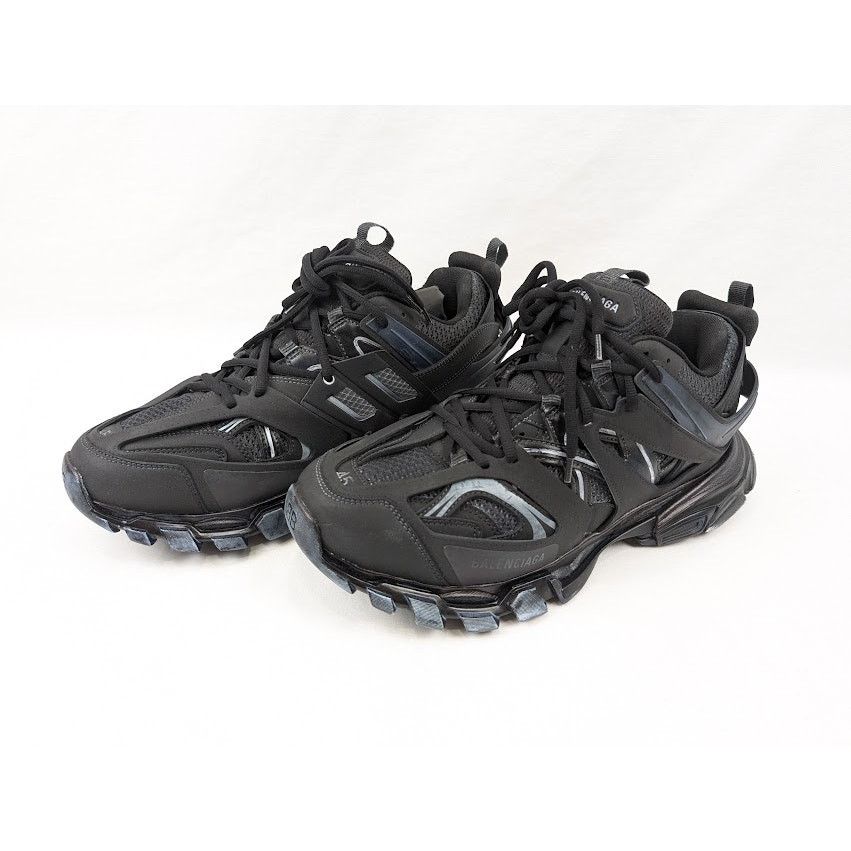 Balenciaga o1rshd1 Track Low-Top Sneakers in Faded Black Size US 12 / EU 45 - 18 Thumbnail