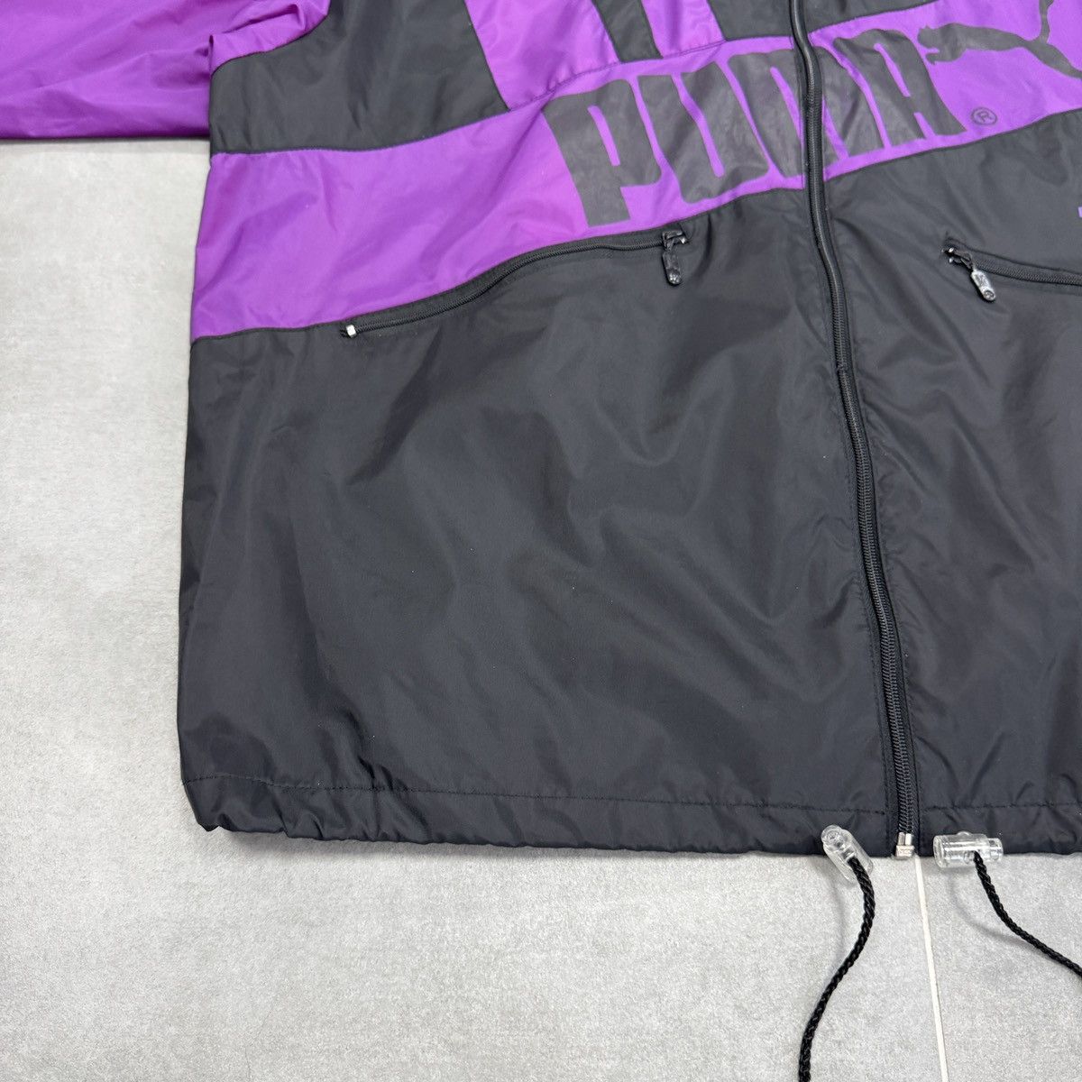Puma Vintage Puma Big Logo Nylon Windbreaker Jacket 80s 90s Men Size US L / EU 52-54 / 3 - 5 Thumbnail