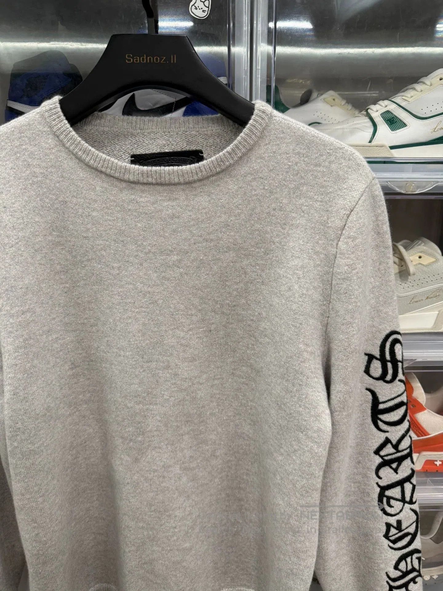 Chrome Hearts chrome hearts gray cashmere round neck sweatshirt. Size US S / EU 44-46 / 1 - 2 Thumbnail