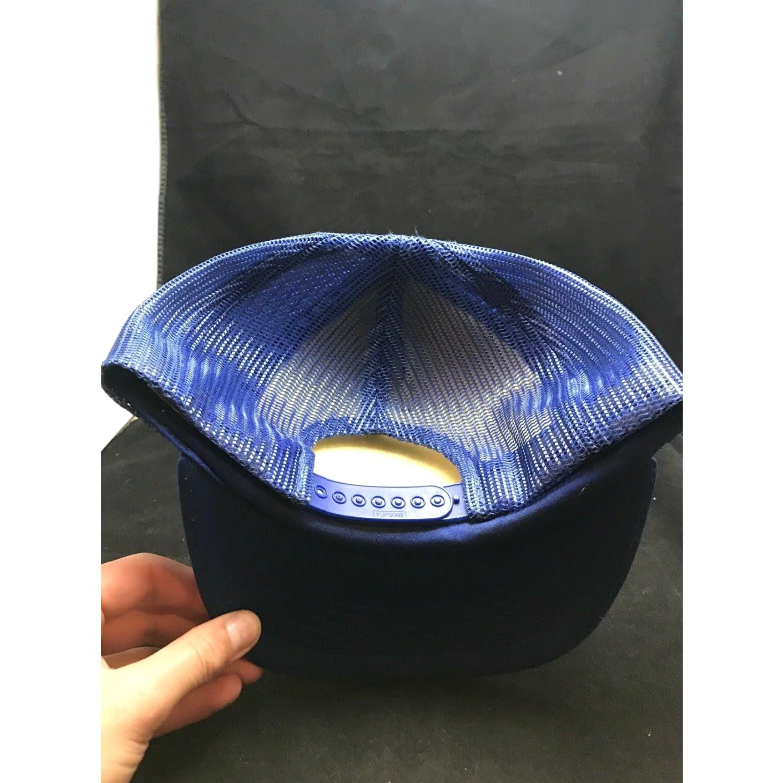 Vintage Caldwell Air Service Airline Trucker Blue Snapback Hat One Size Fits All Foam Size ONE SIZE - 5 Thumbnail