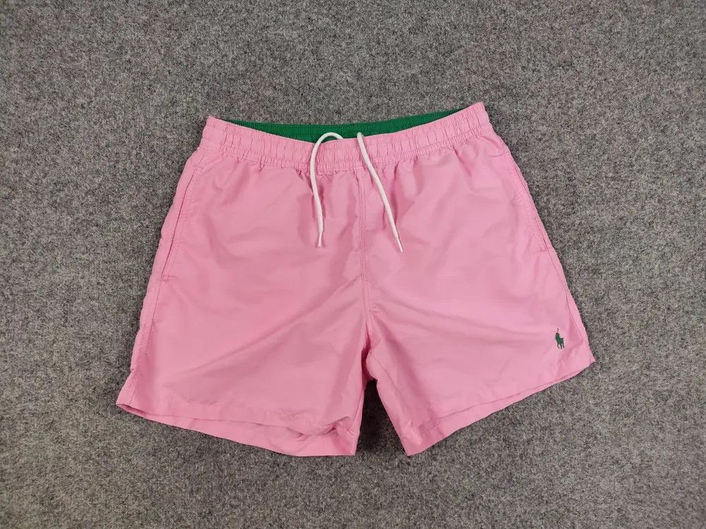 Polo Ralph Lauren Vintage Polo Ralph Lauren Pink Nylon Logo Casual Shorts Size US 34 / EU 50 - 4 Thumbnail