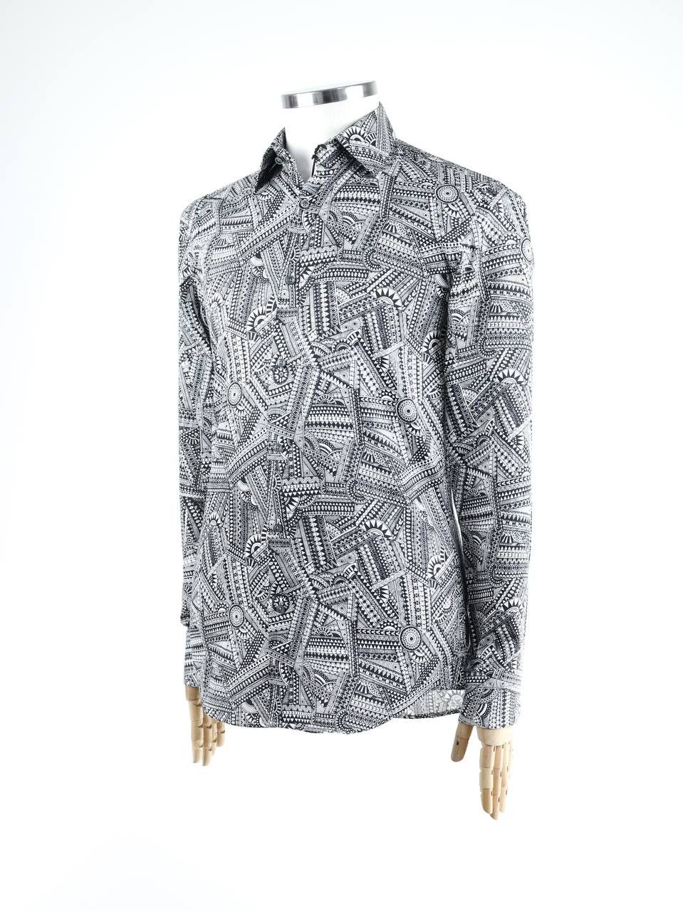 Hugo Boss HUGO BOSS X MEISSEN Shirt with a pattern Size US S / EU 44-46 / 1 - 3 Thumbnail