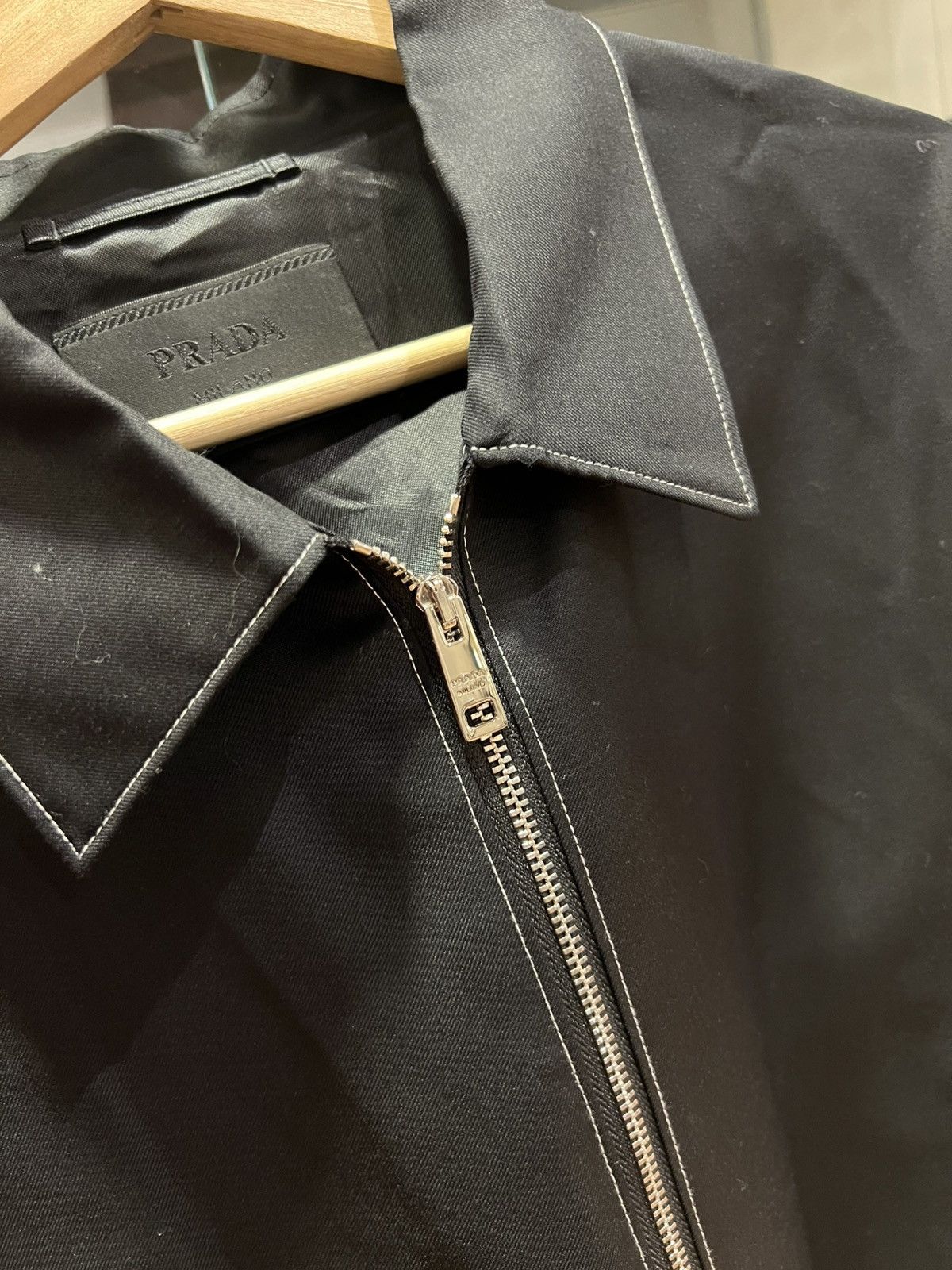Prada Prada viscose zip up jacket Size US L / EU 52-54 / 3 - 3 Thumbnail